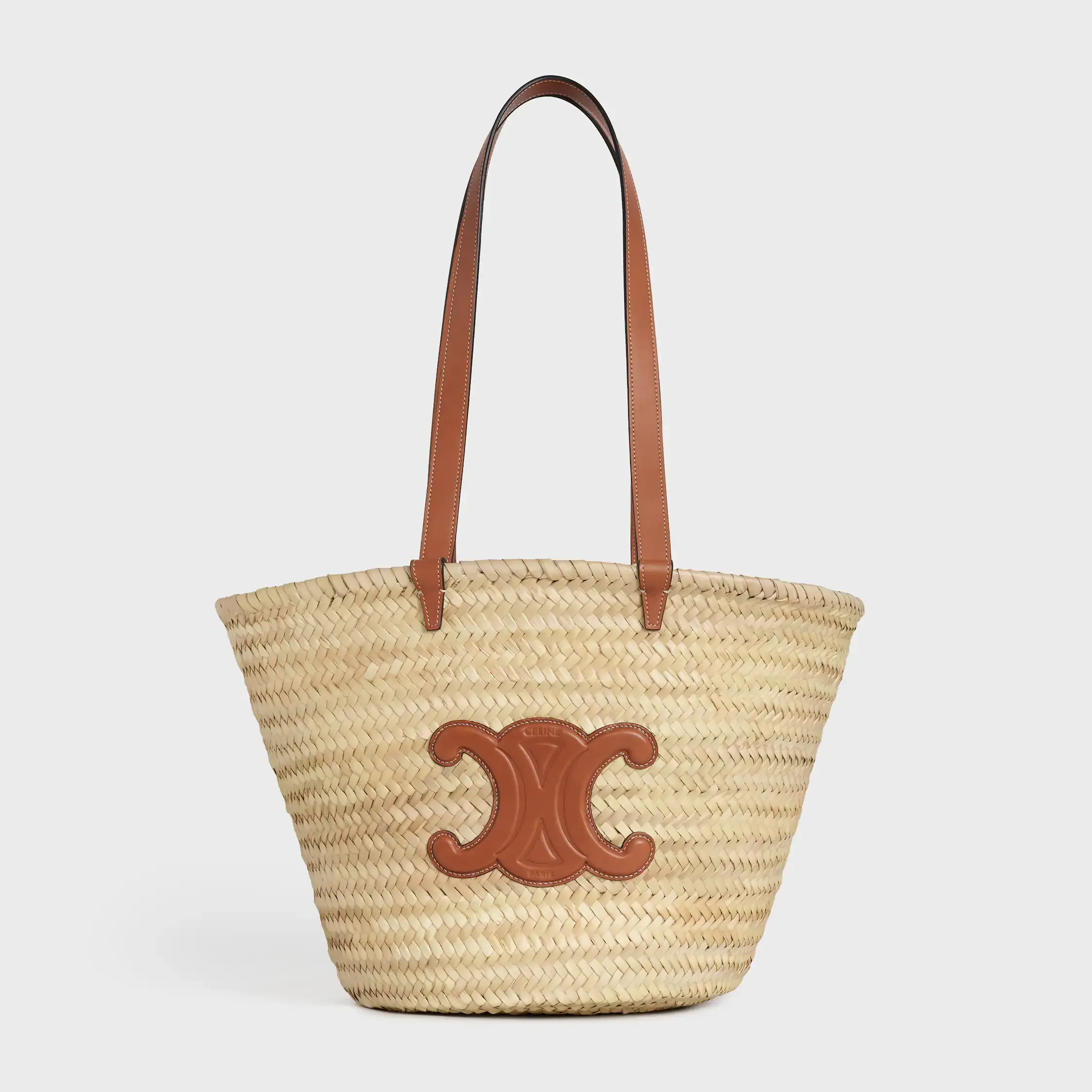 MEDEL CELINE CLASSIC PANIER I PALMFJÄDRAR OCH KALVSKIN