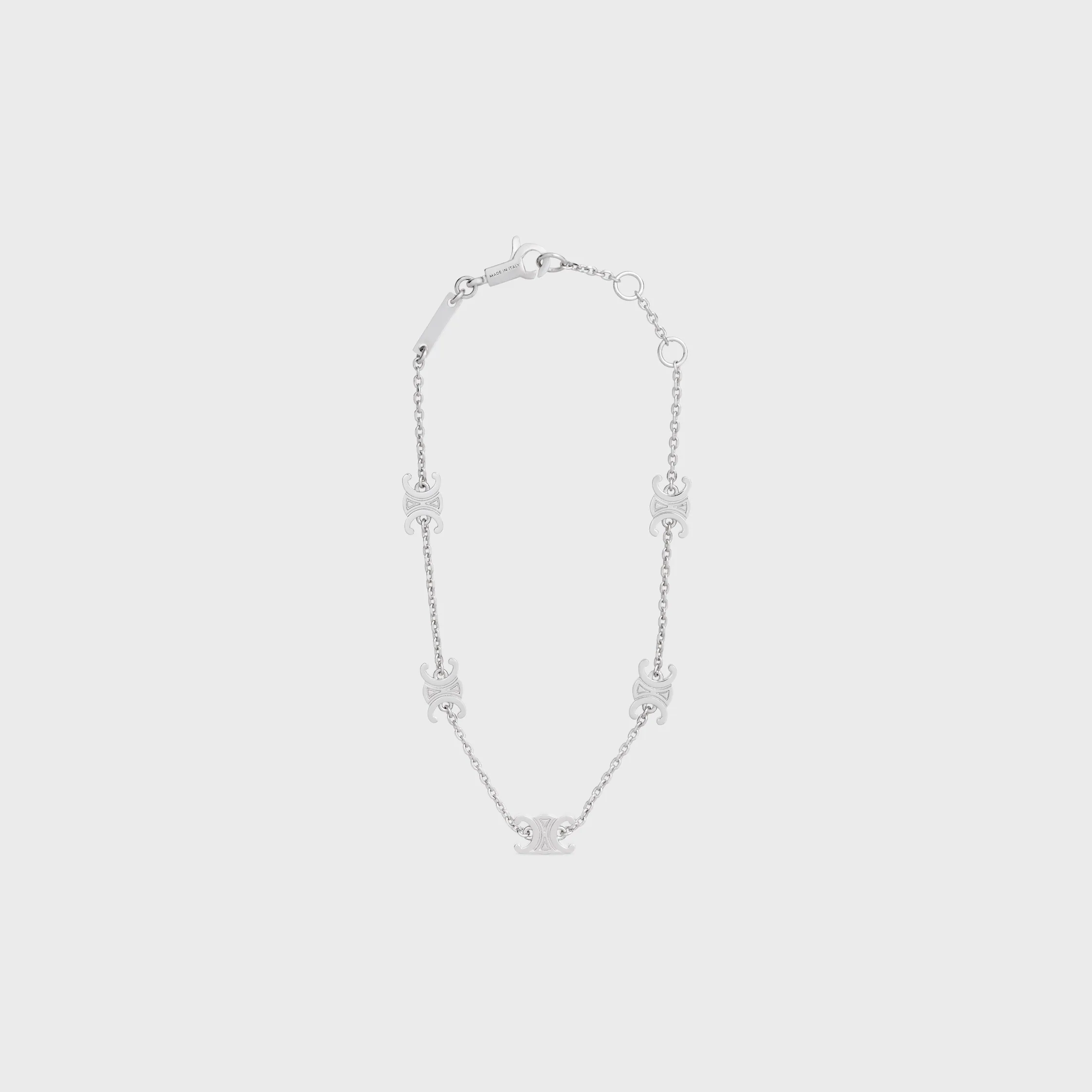 Triomphe Mini Triomphe-armband i blankt guld med rhodiumbelag
