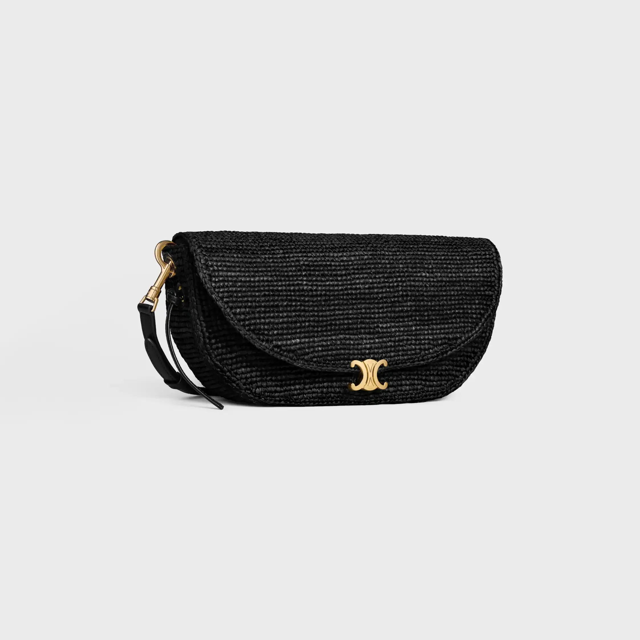 LITTLE HALFMOON SOFT TRIOMPHE I Raffia och lambskin
