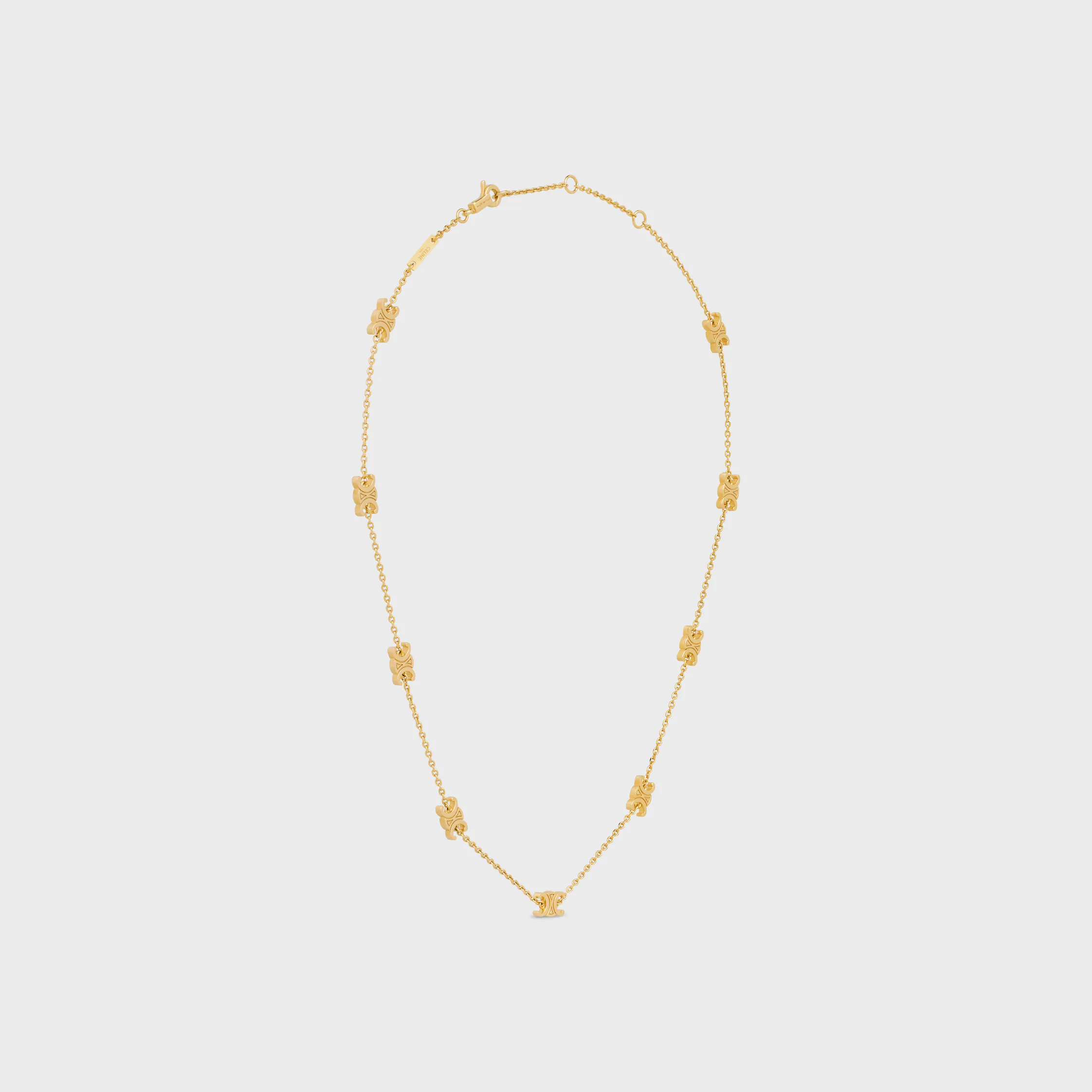 Triomphe Mini Triomphe-halsband i blankt brons med gyllene beläggning