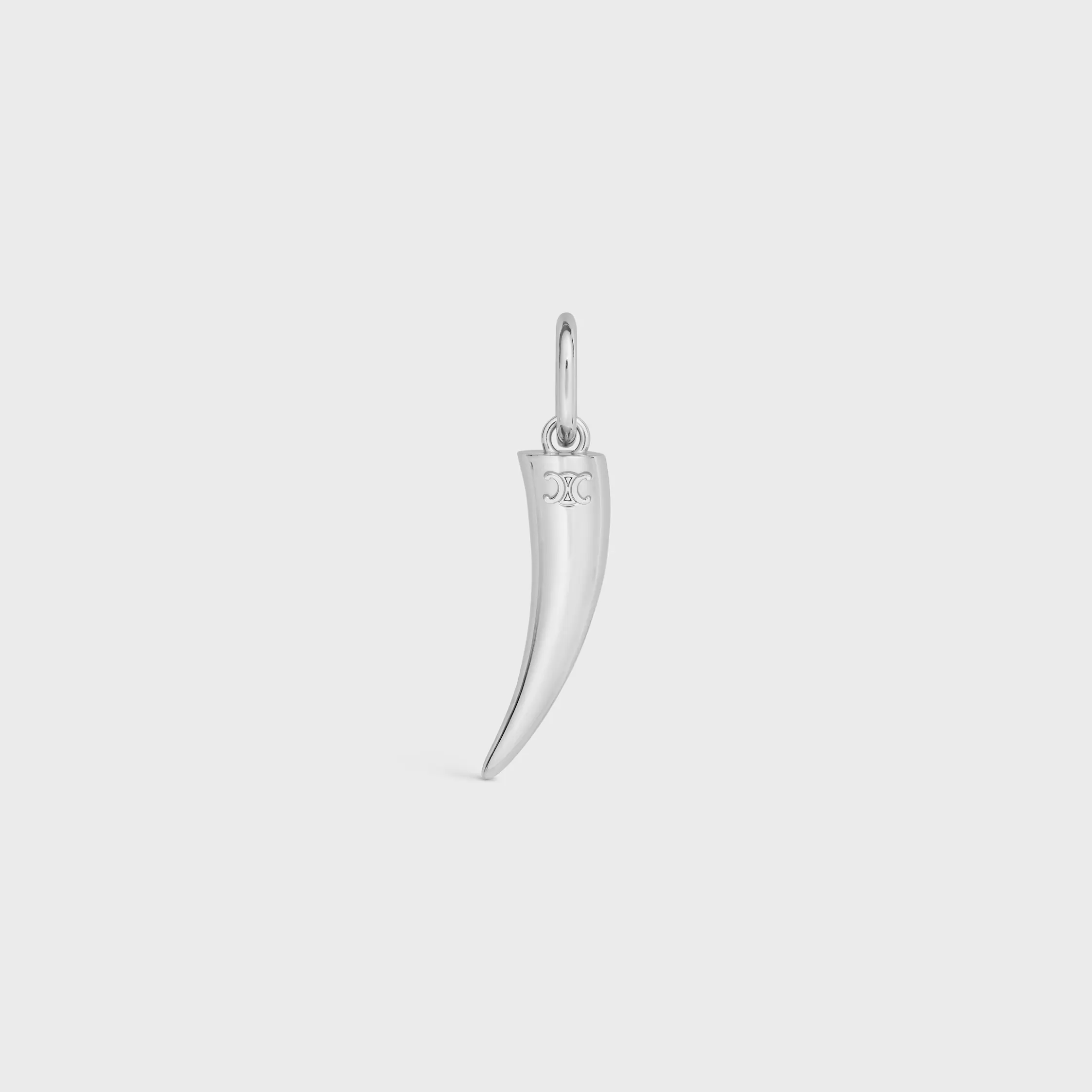 HORNCHARM I BRONS MED RHODIUMSLAG