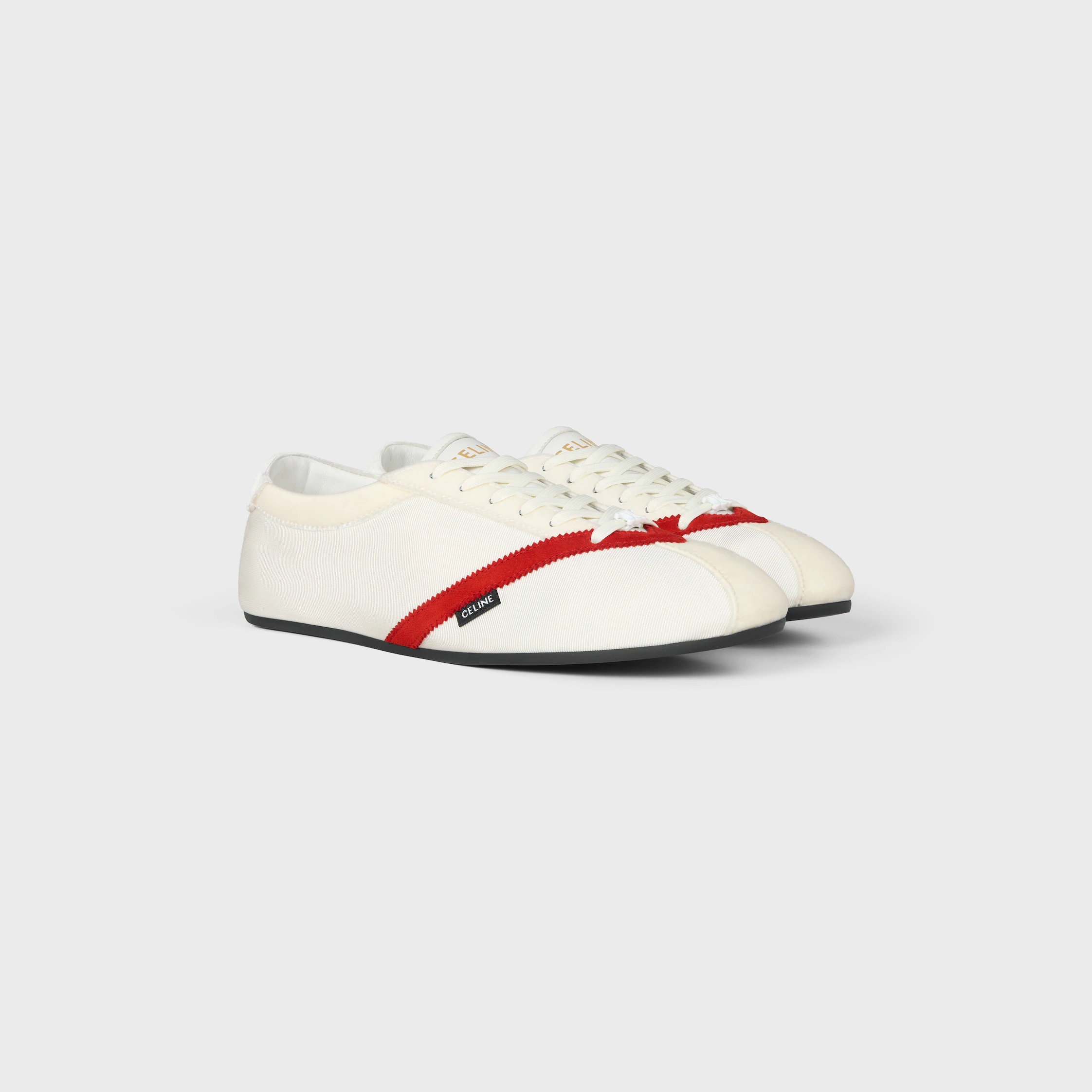 PLATTA SNEAKER I GROS GRAIN, KOTTON, SUEDE, GEJSTHUD OCH LAMMHUD