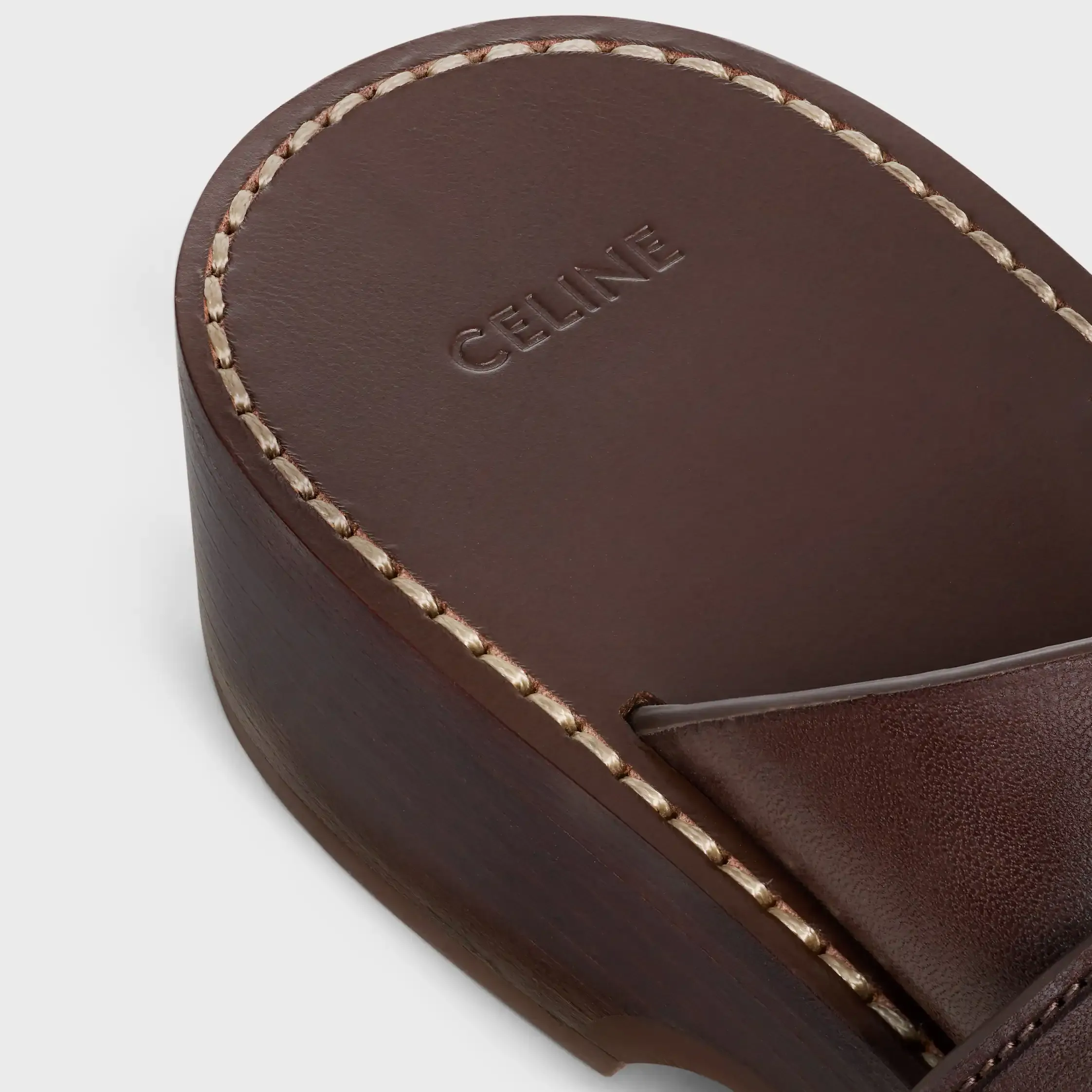 CLEO - DUBBELTÄCK SANDAL I KALVSKIN - VEGETABIL TANNING