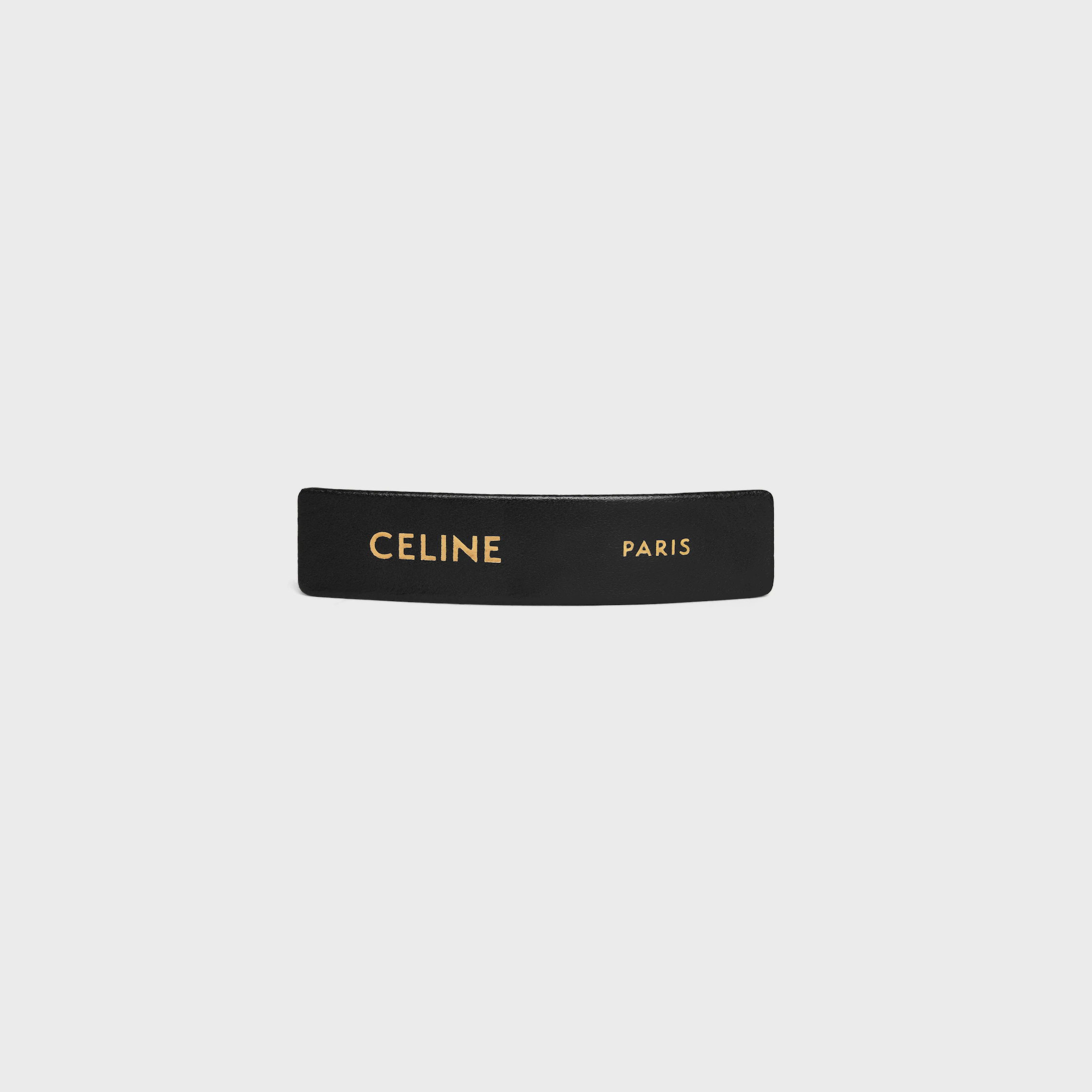 Celine Paris-hårklämma i lambskin, messing med guldslag och stål