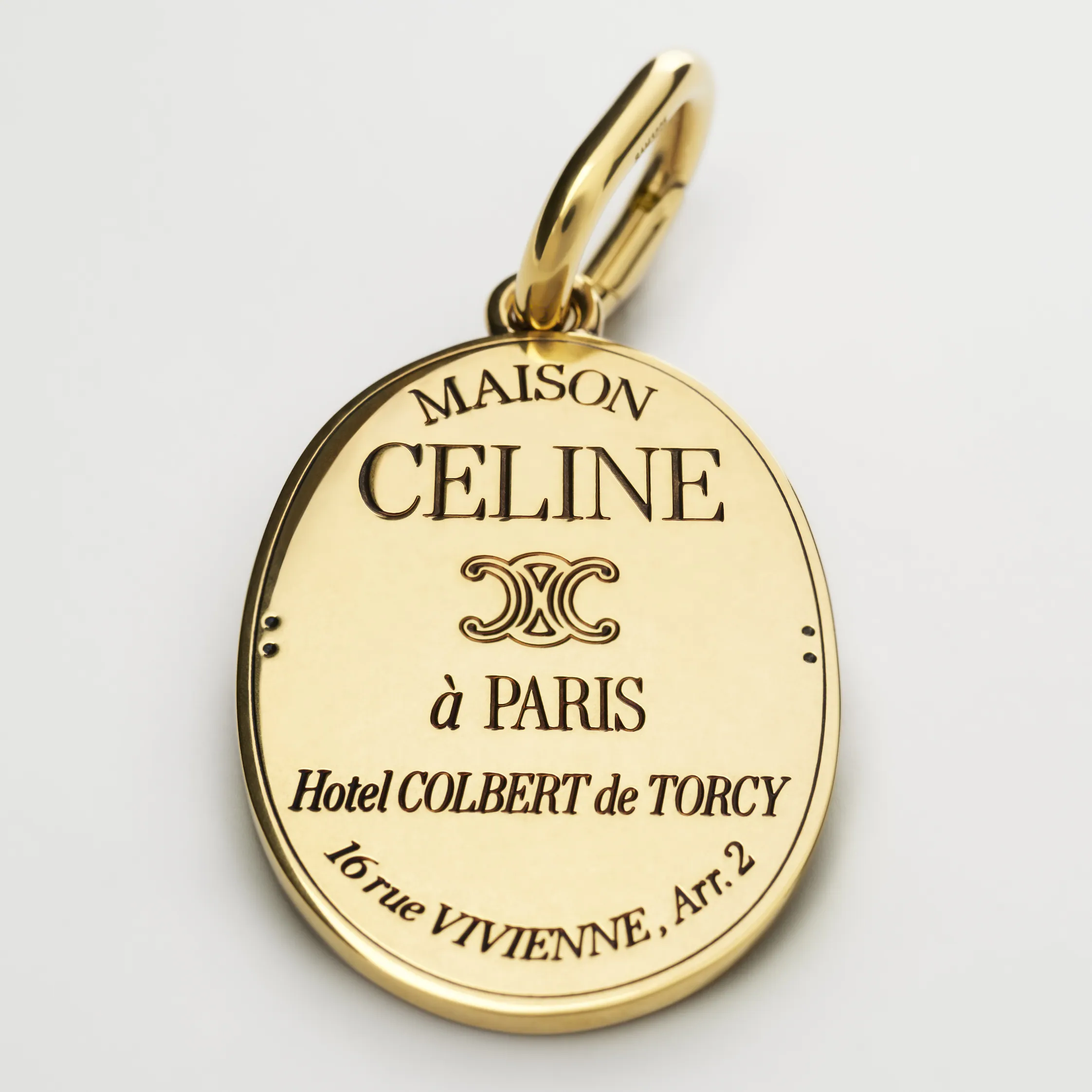 CHARMS MAISON CELINE MEDAL I BRONS MED GULDFINERING