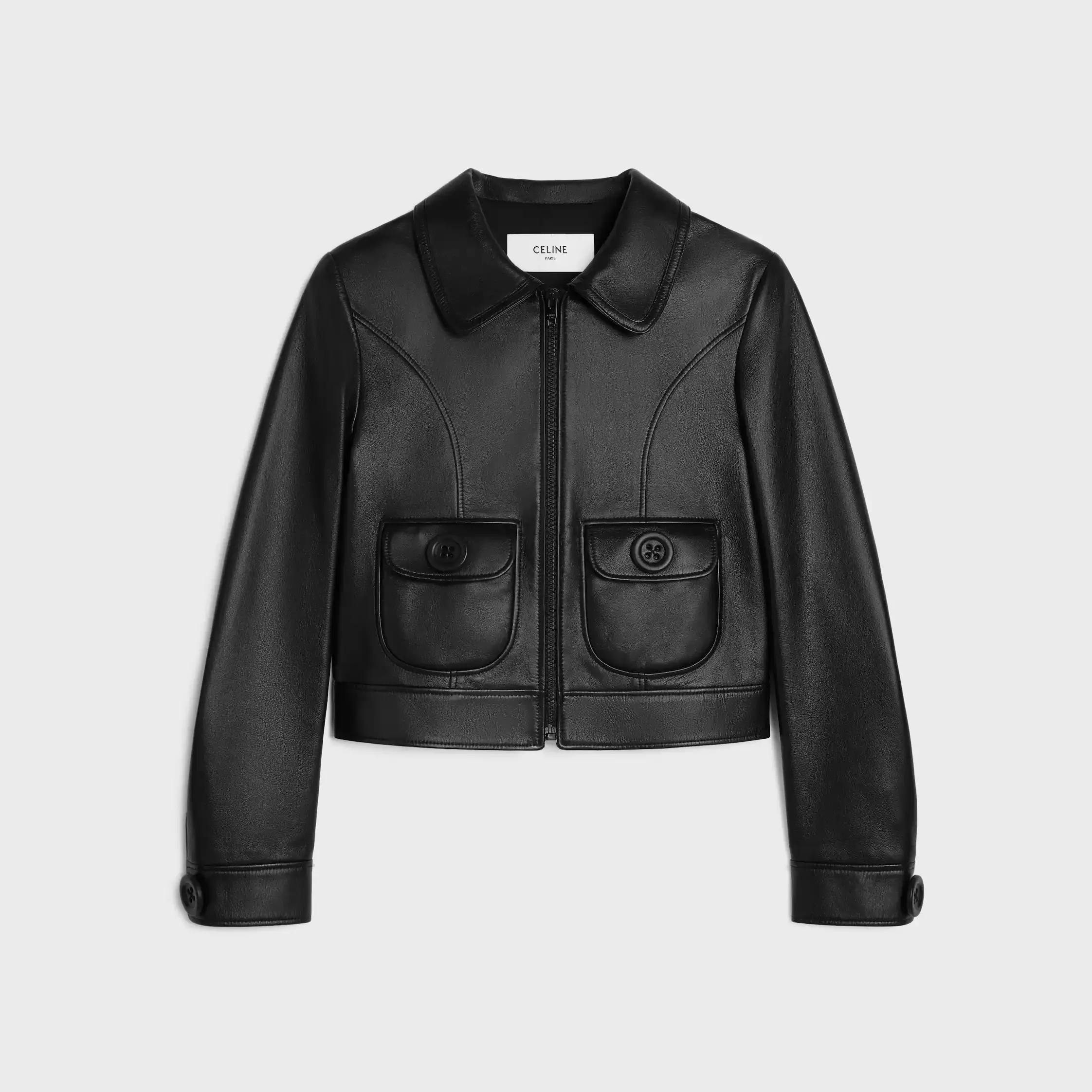 rak blousonjacka i mjuk lambskin