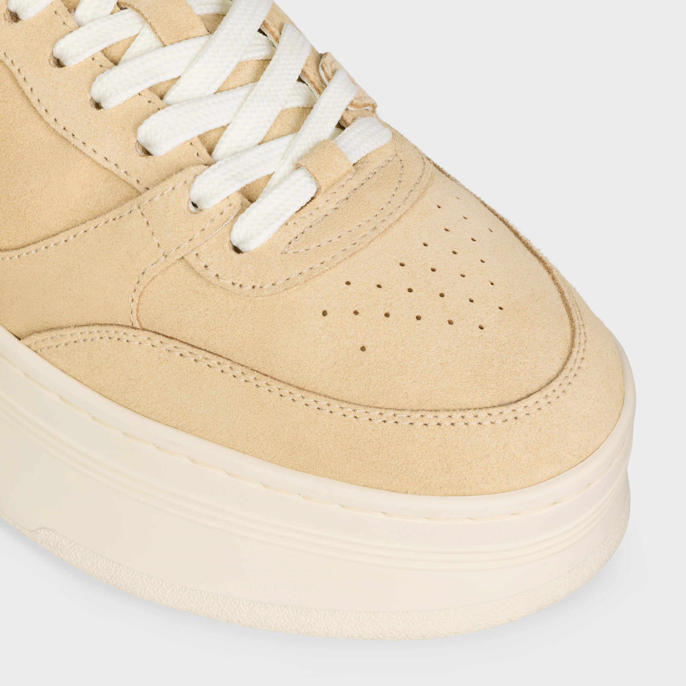 BLOCK VÄGGSNEAKER I SUEDE KALVSKIN OCH KALVSKIN