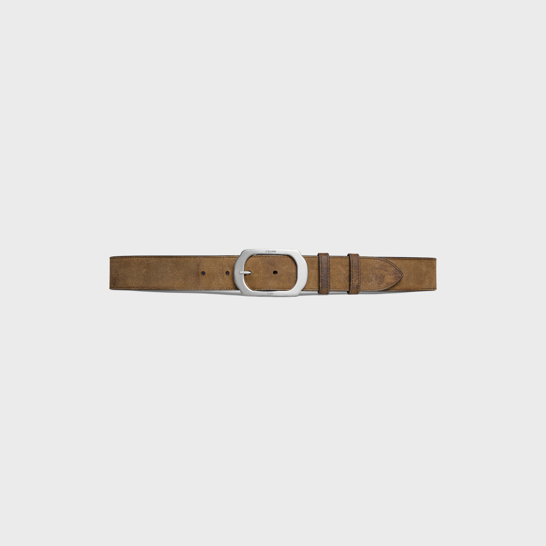 BC-21 35 mm-bälte i Suede-kalvskinn med vaxad effekt