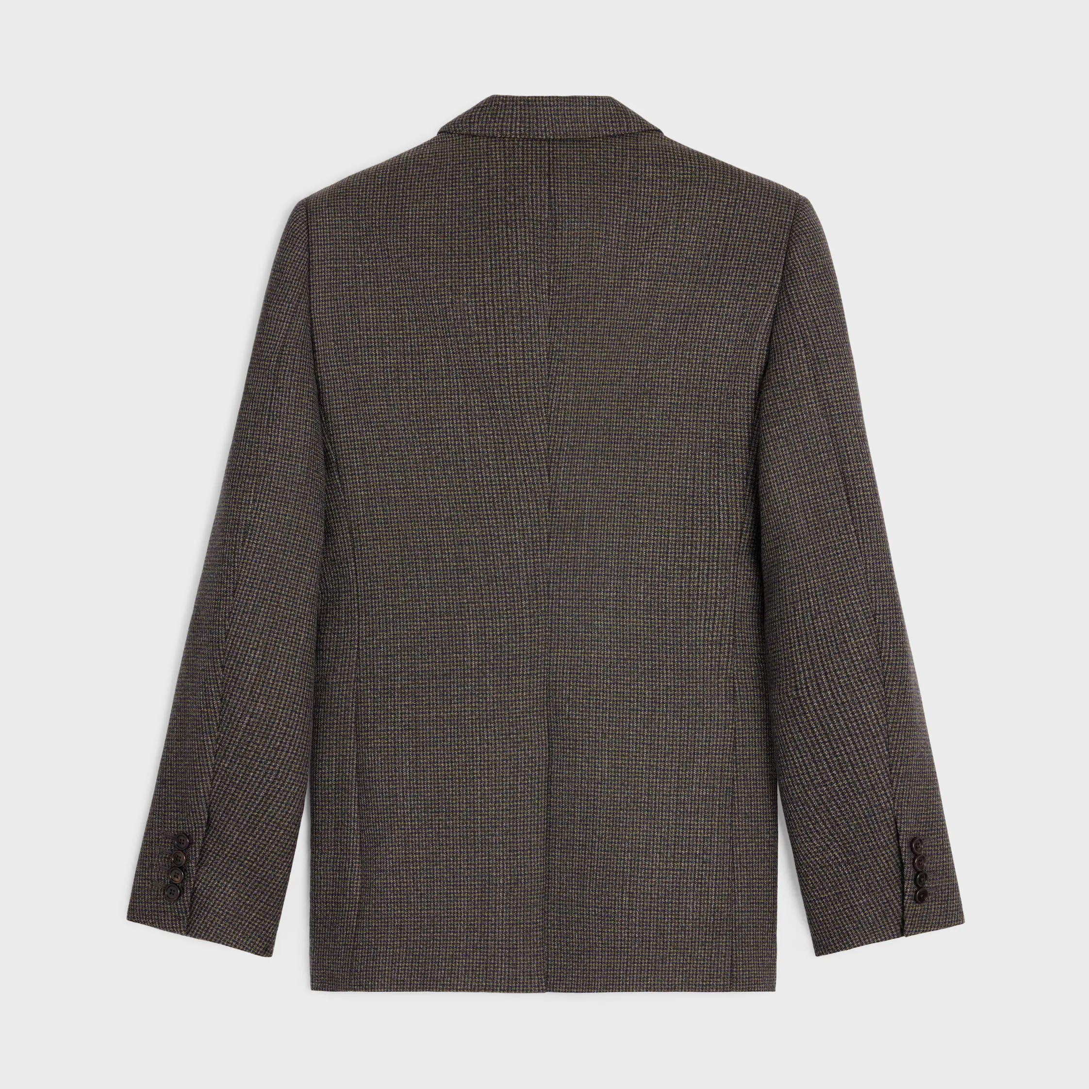 klassisk jacka i mikro houndstooth-ull