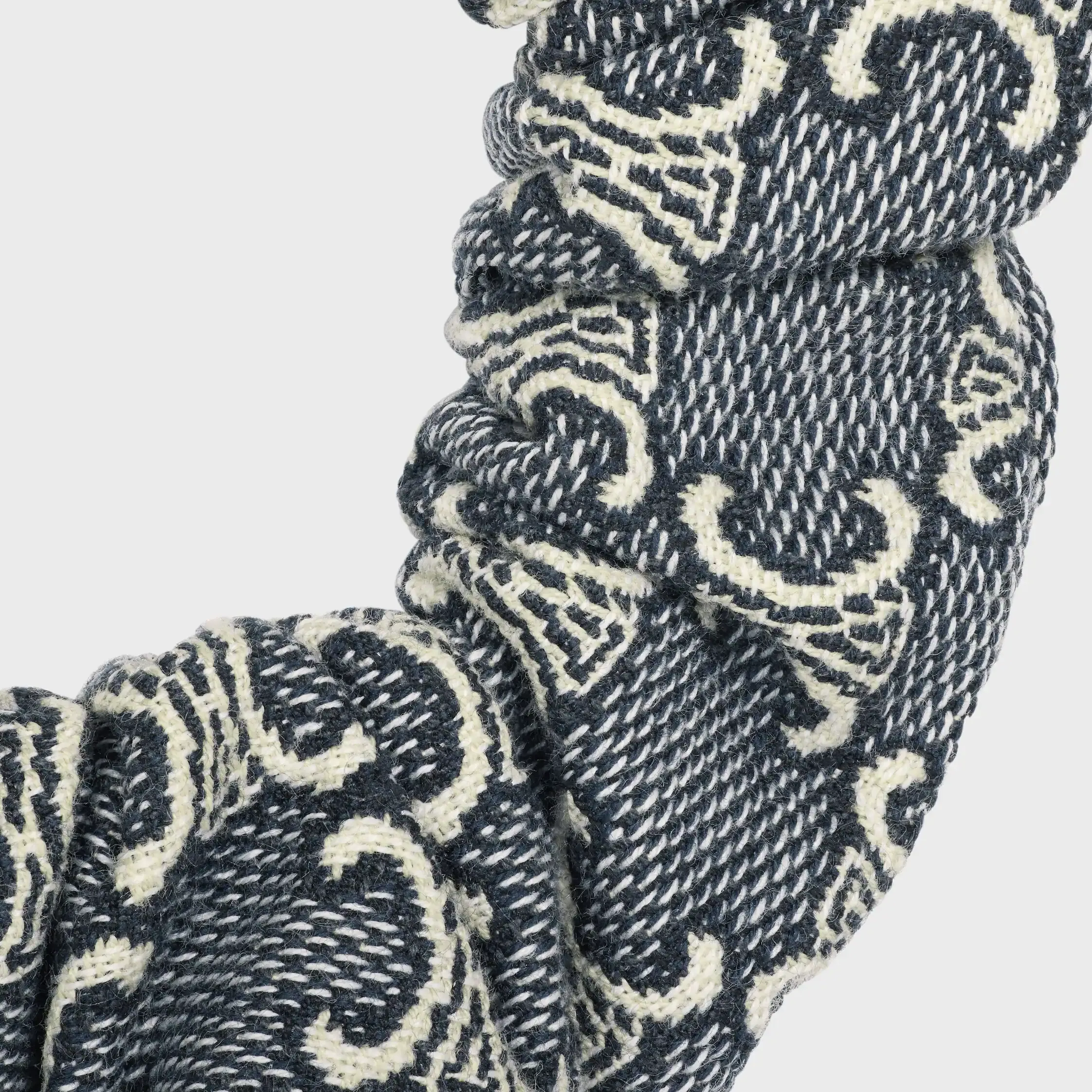 Celine Jacquard Triomphe-kläm i bomull, polyester, polyamid och messing med guldslag