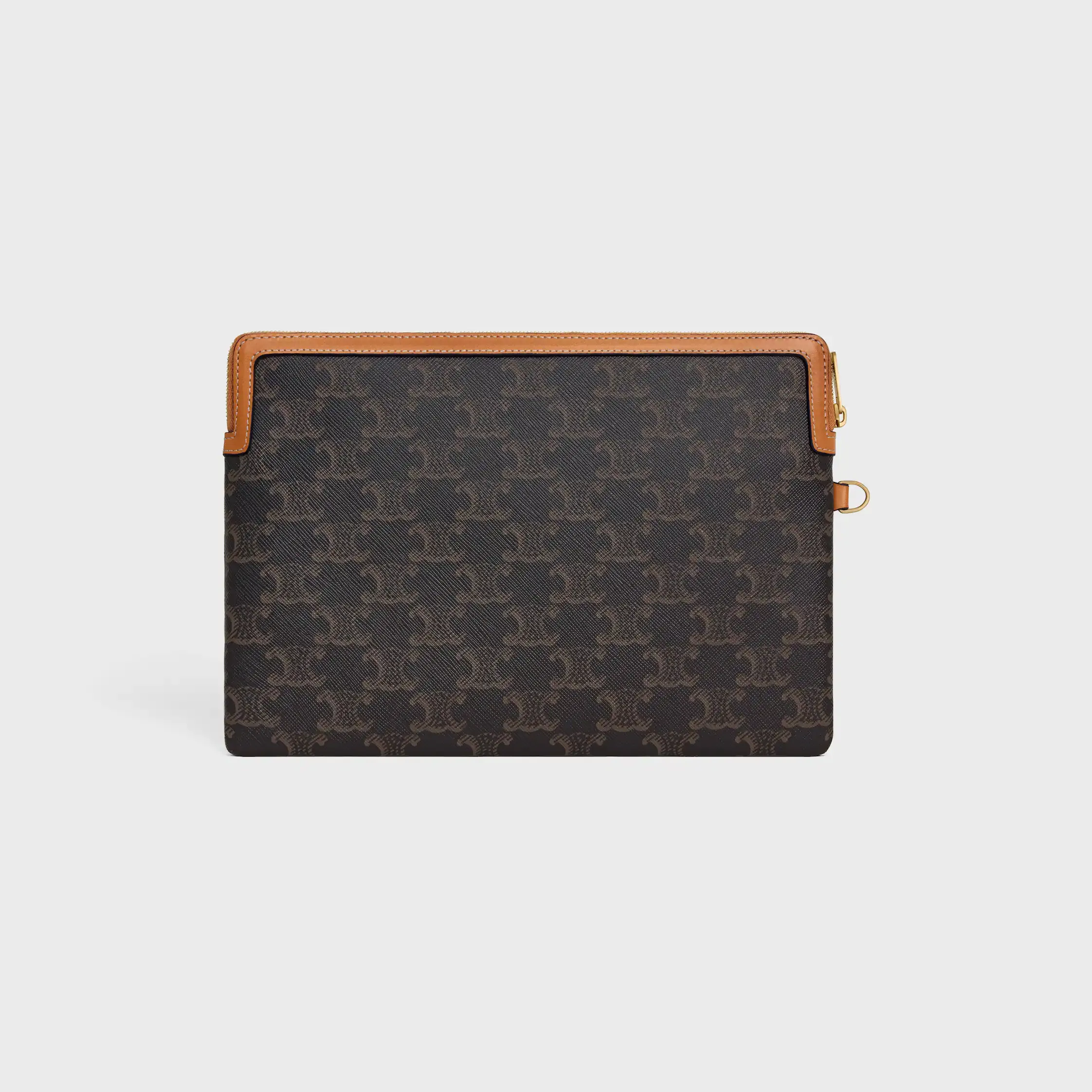 SMALL POUCH MED STRUMP CUIR TRIOMPHE I TRIOMPHE TYGEL OCH KALFSLÄDER
