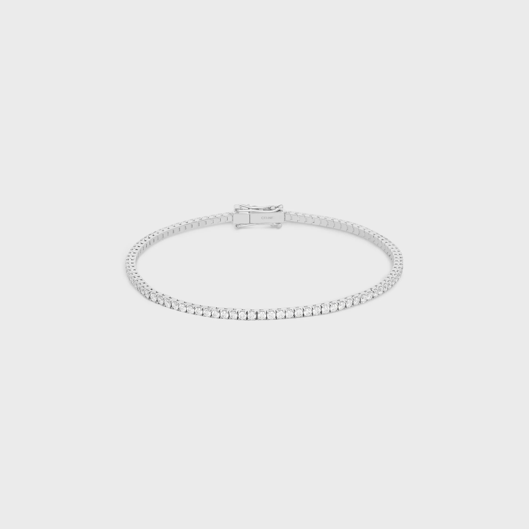 Tennisarmband i vit guld och diamanter