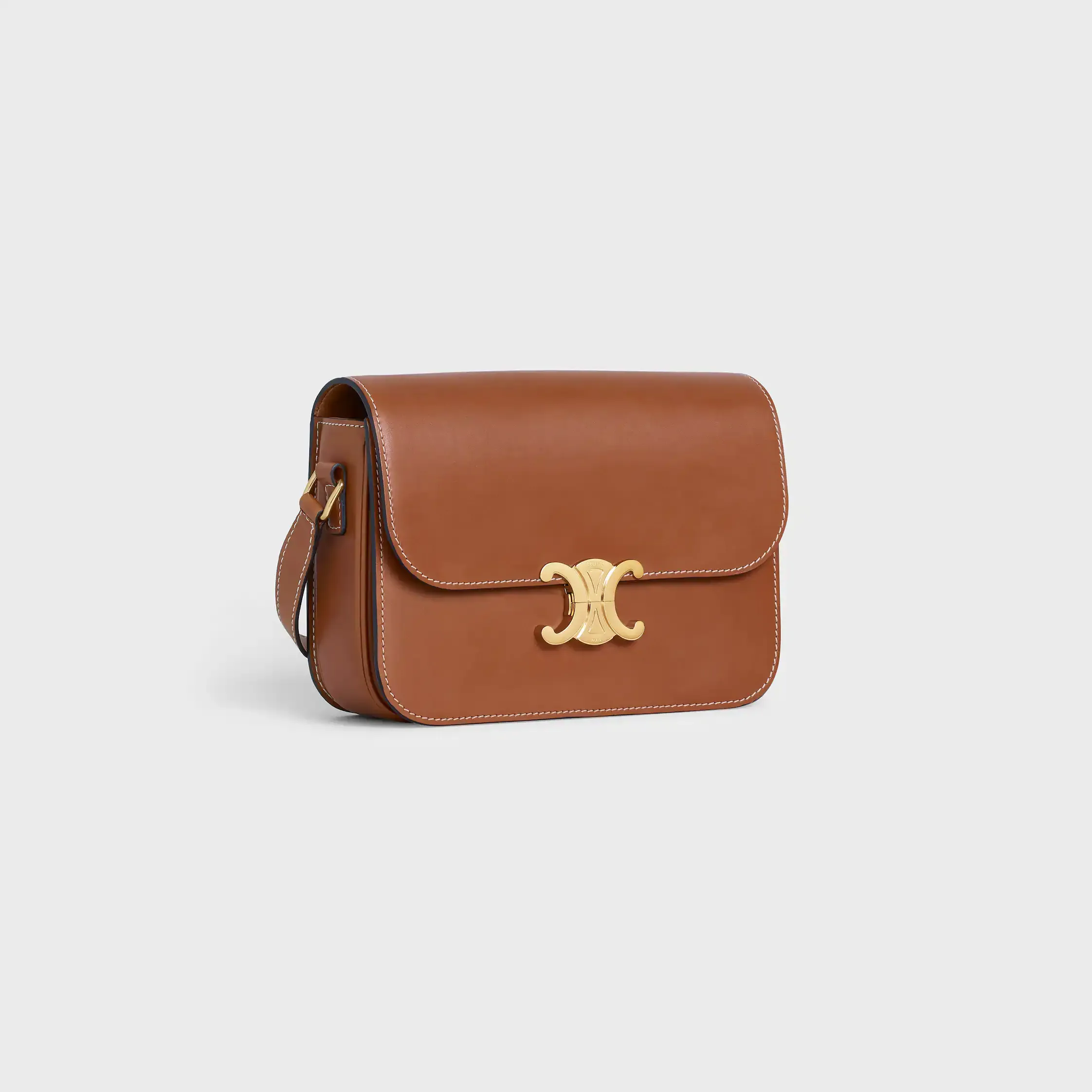 CLASSIQUE TRIOMPHE-BAG I NATURLIG KALVSKIN