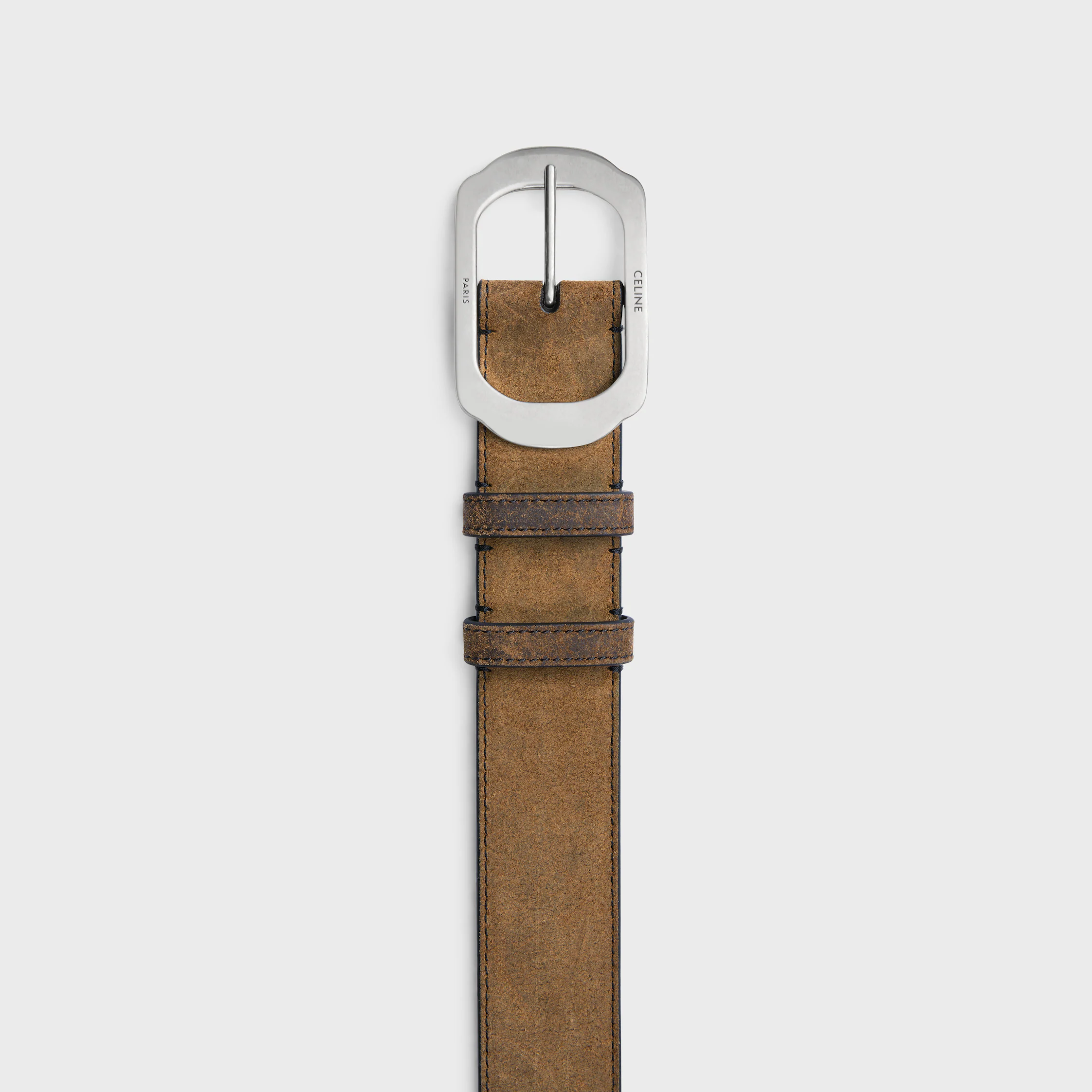 BC-21 35 mm-bälte i Suede-kalvskinn med vaxad effekt