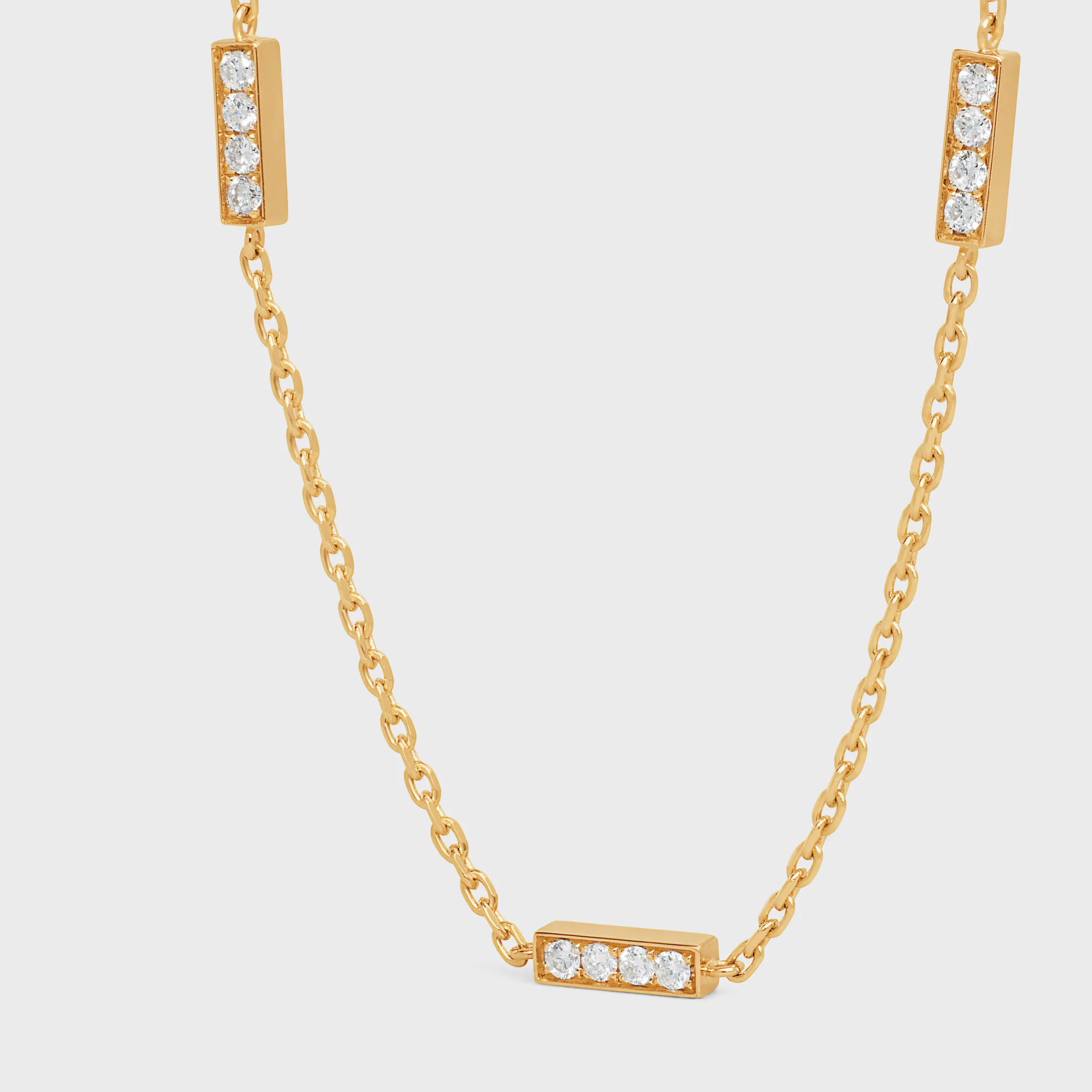 Celine Line-tripla armband i guld och diamanter