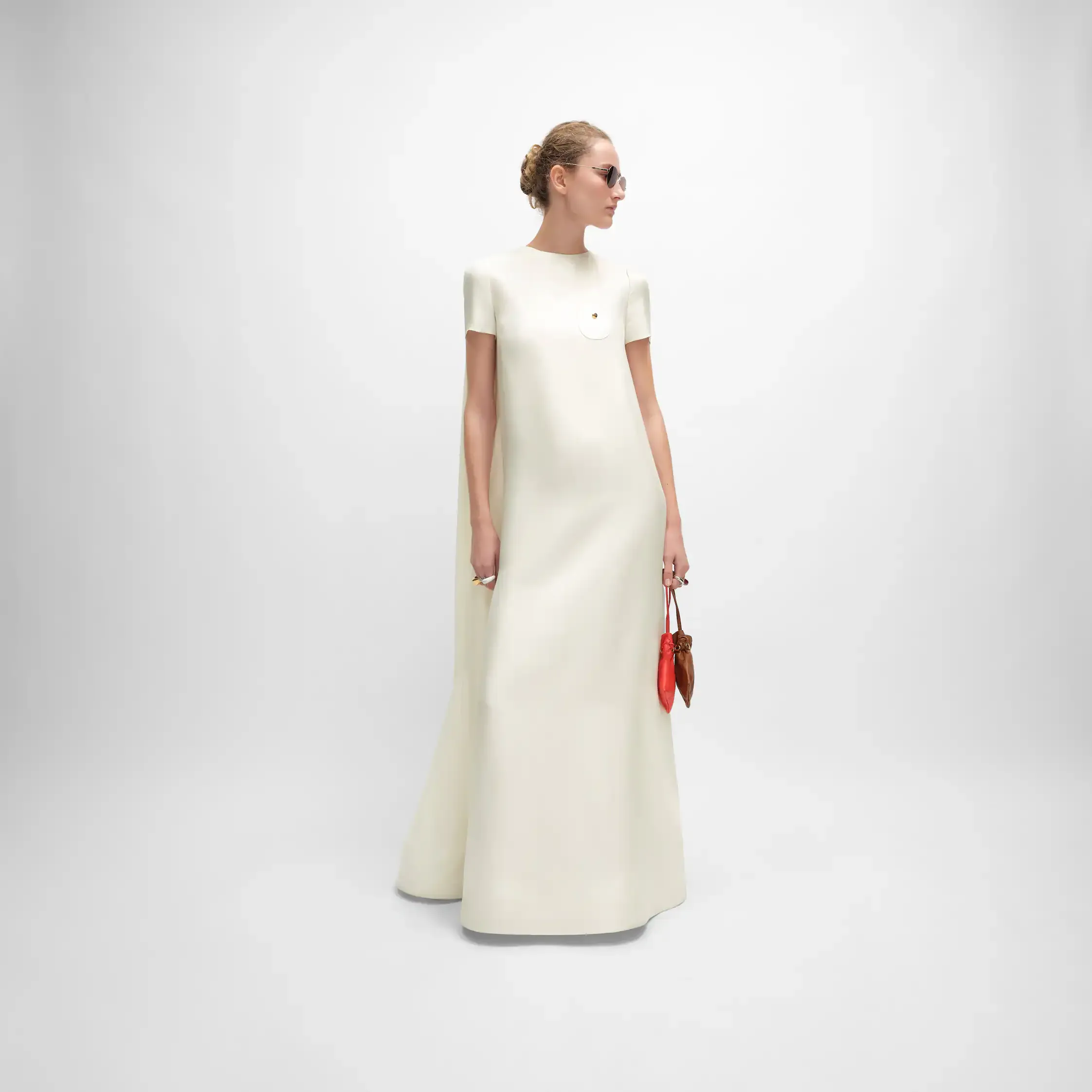 kjol i sidenorganza