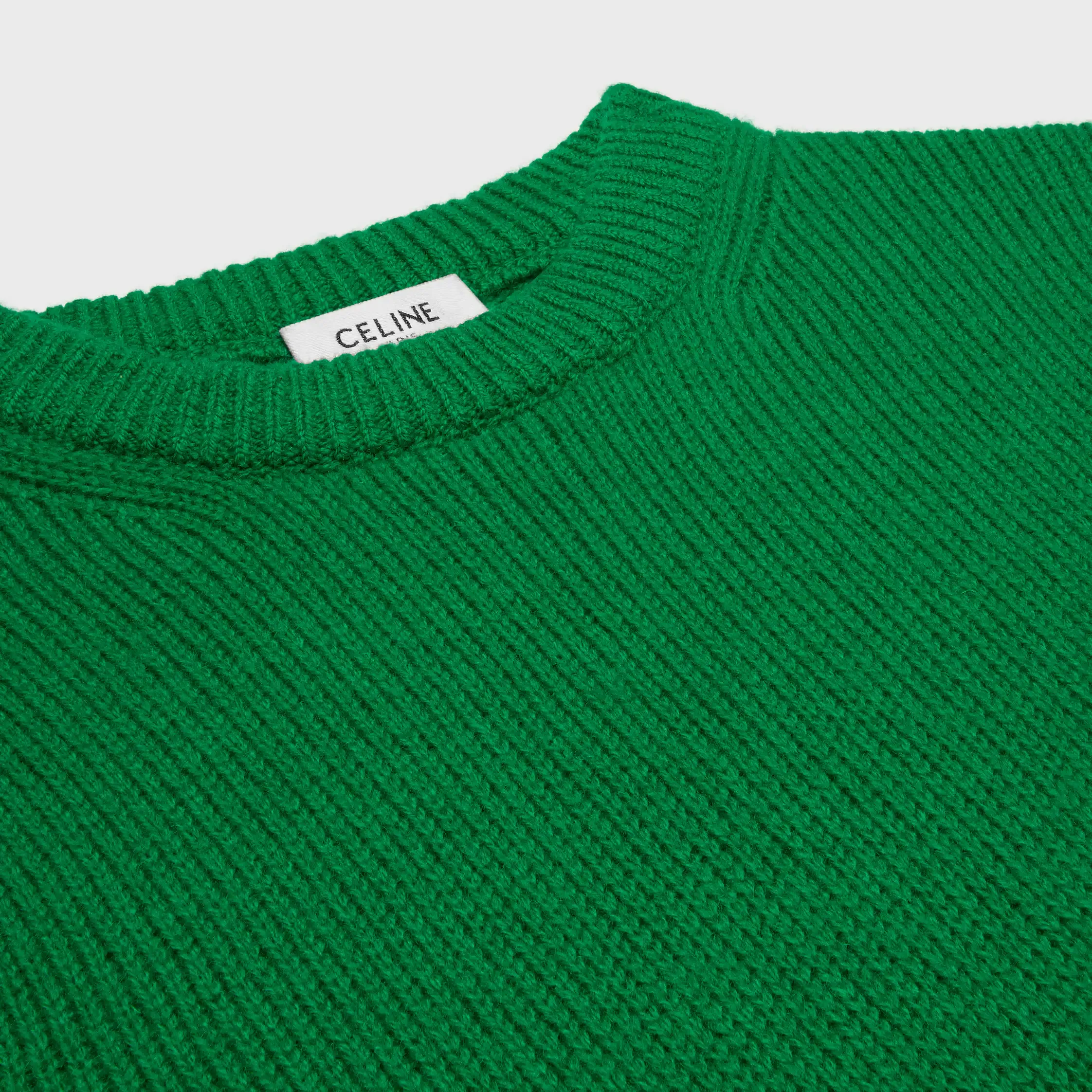 tröja med runda hals i cashmere