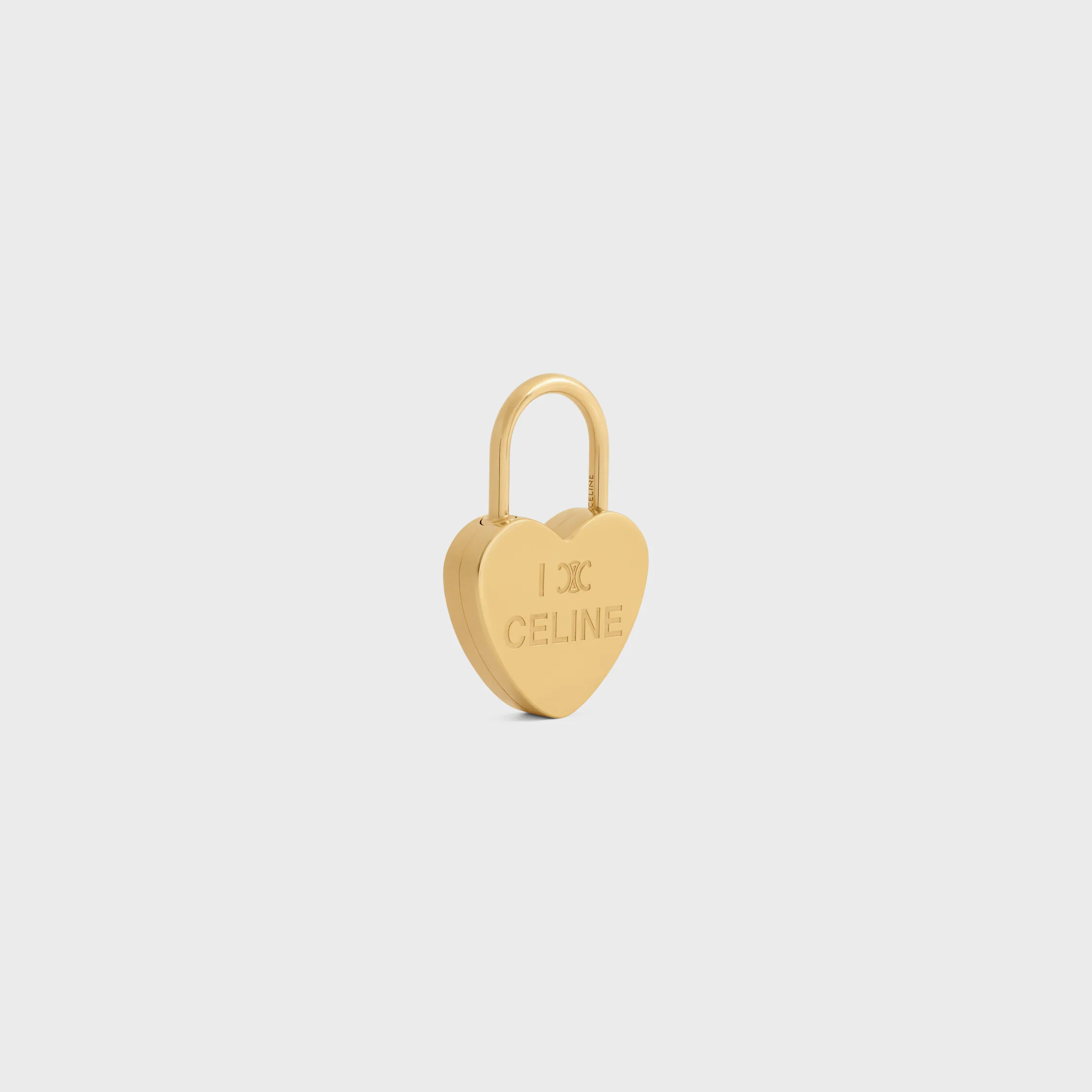 CHARMS HÄRTPADLOCK I BRONS MED GULDSLAG