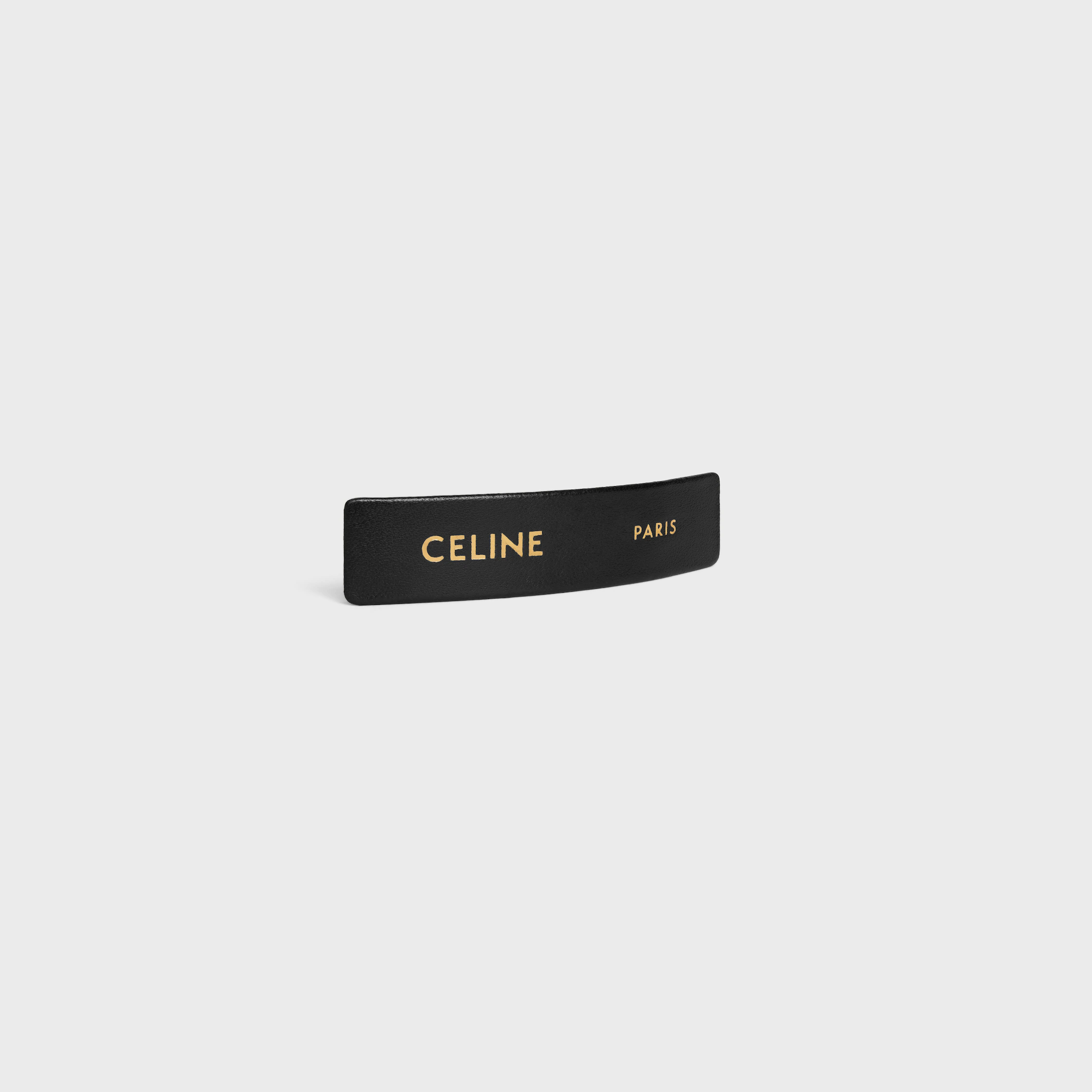 Celine Paris-hårklämma i lambskin, messing med guldslag och stål