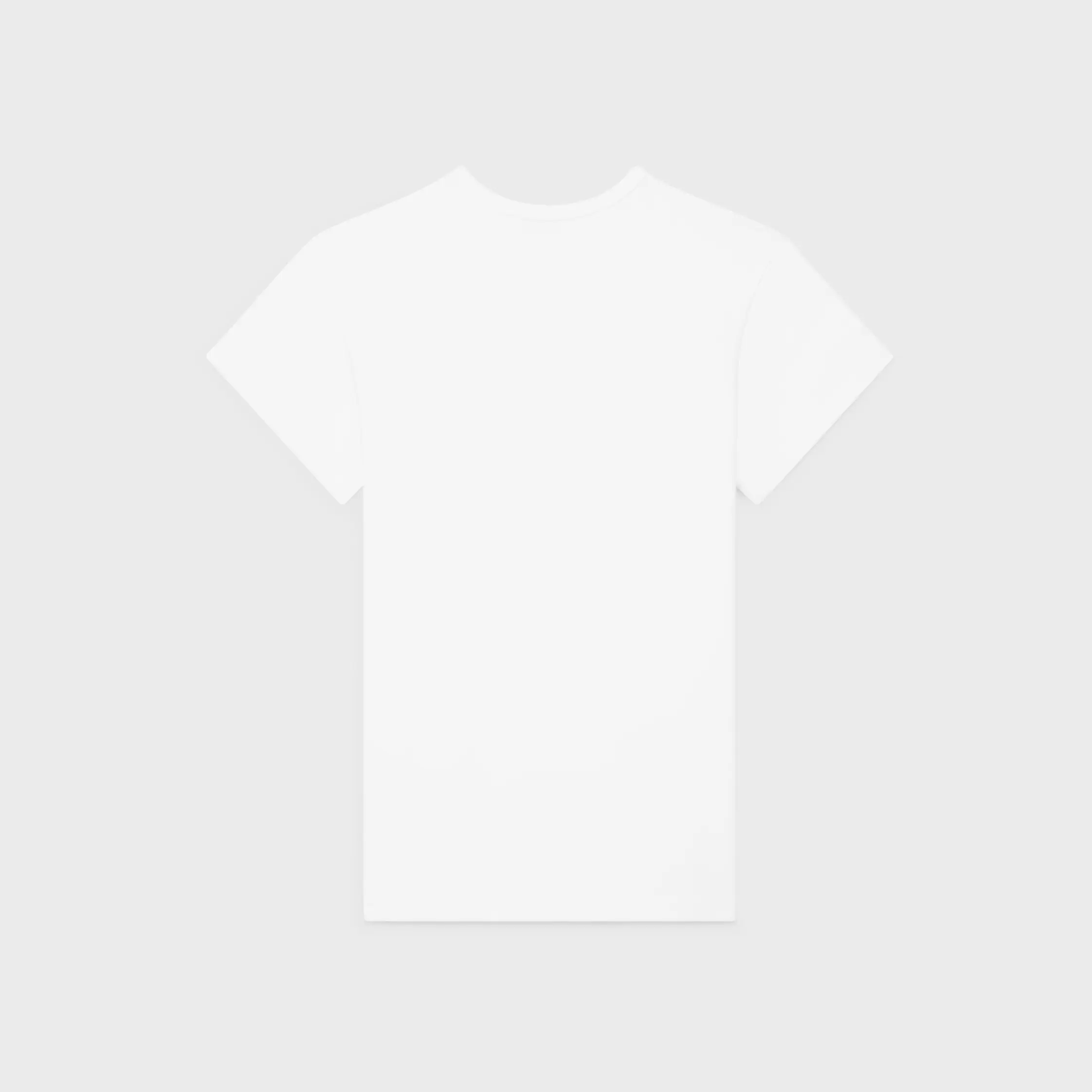 regular t-shirt i ribbad bomullsgarn