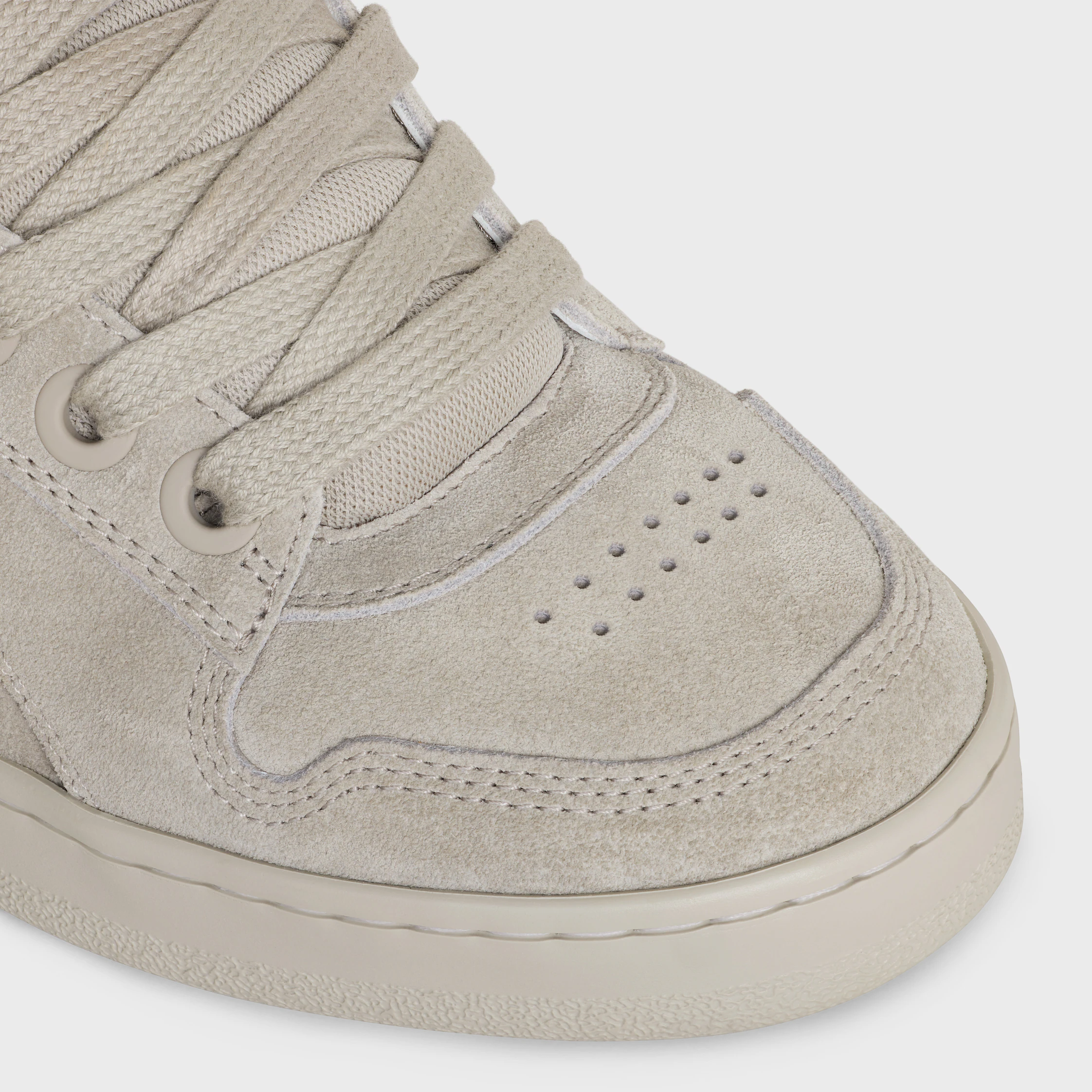 CELINE HUNTINGTON LÅG LÄDDE SNEAKER I SUEDE KALVSKIN OCH MALL