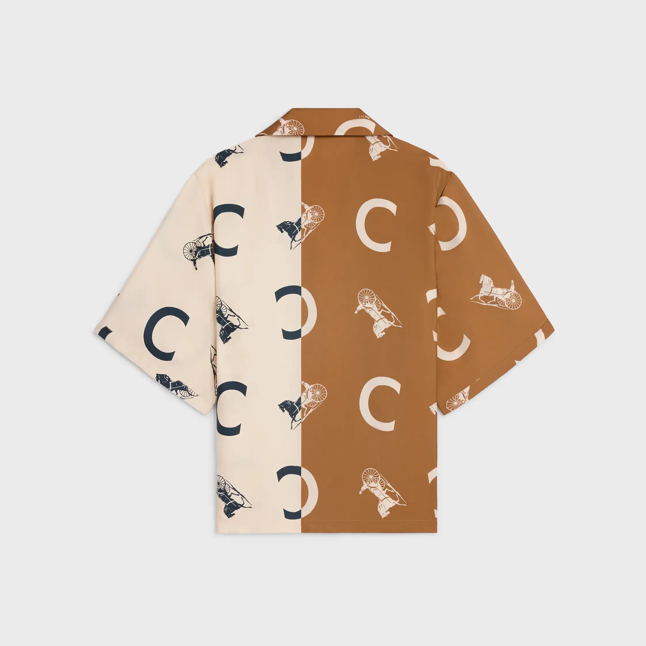 pyjamaskjorta i siden twill