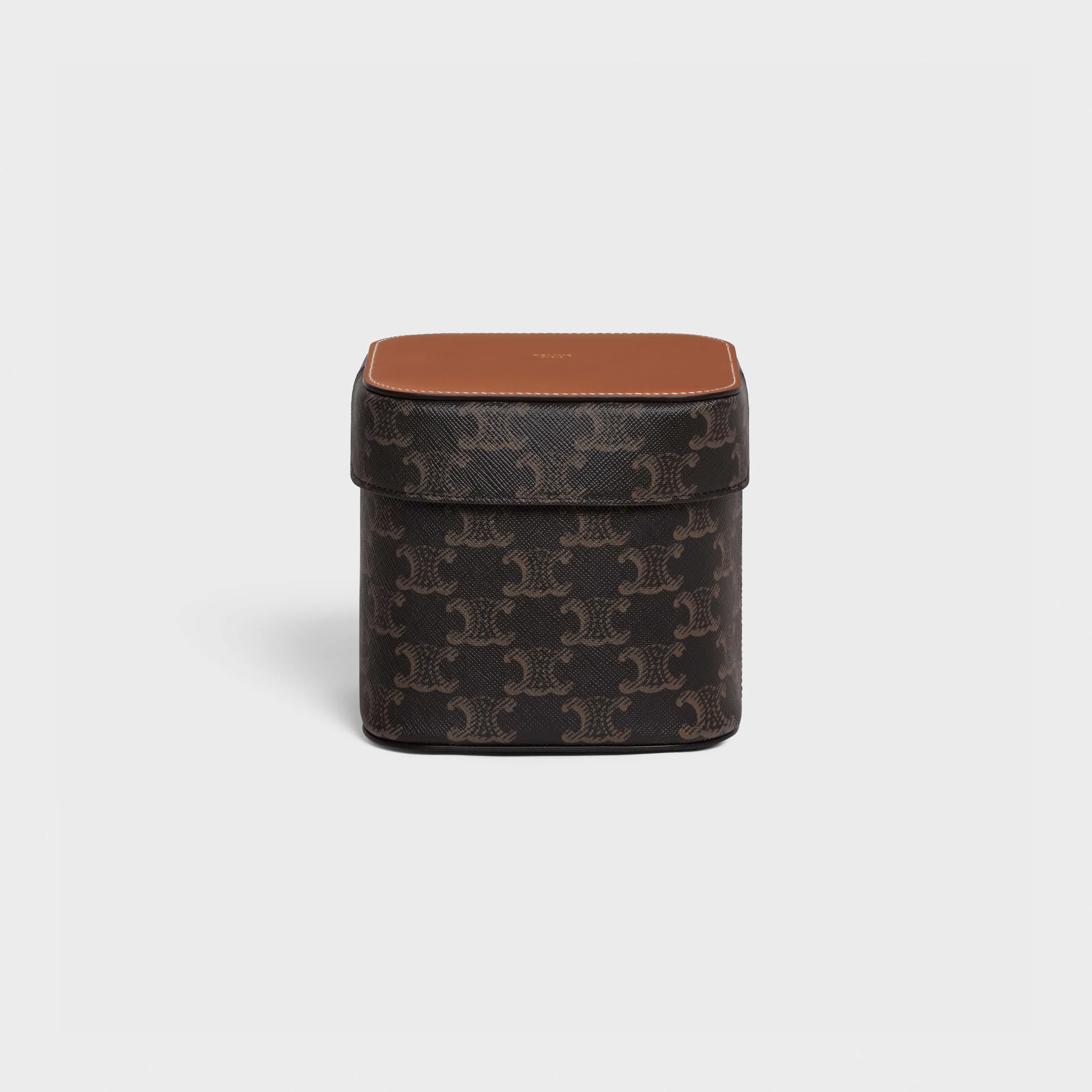 Medium Box i Triomphe-tyg och kalvskinn