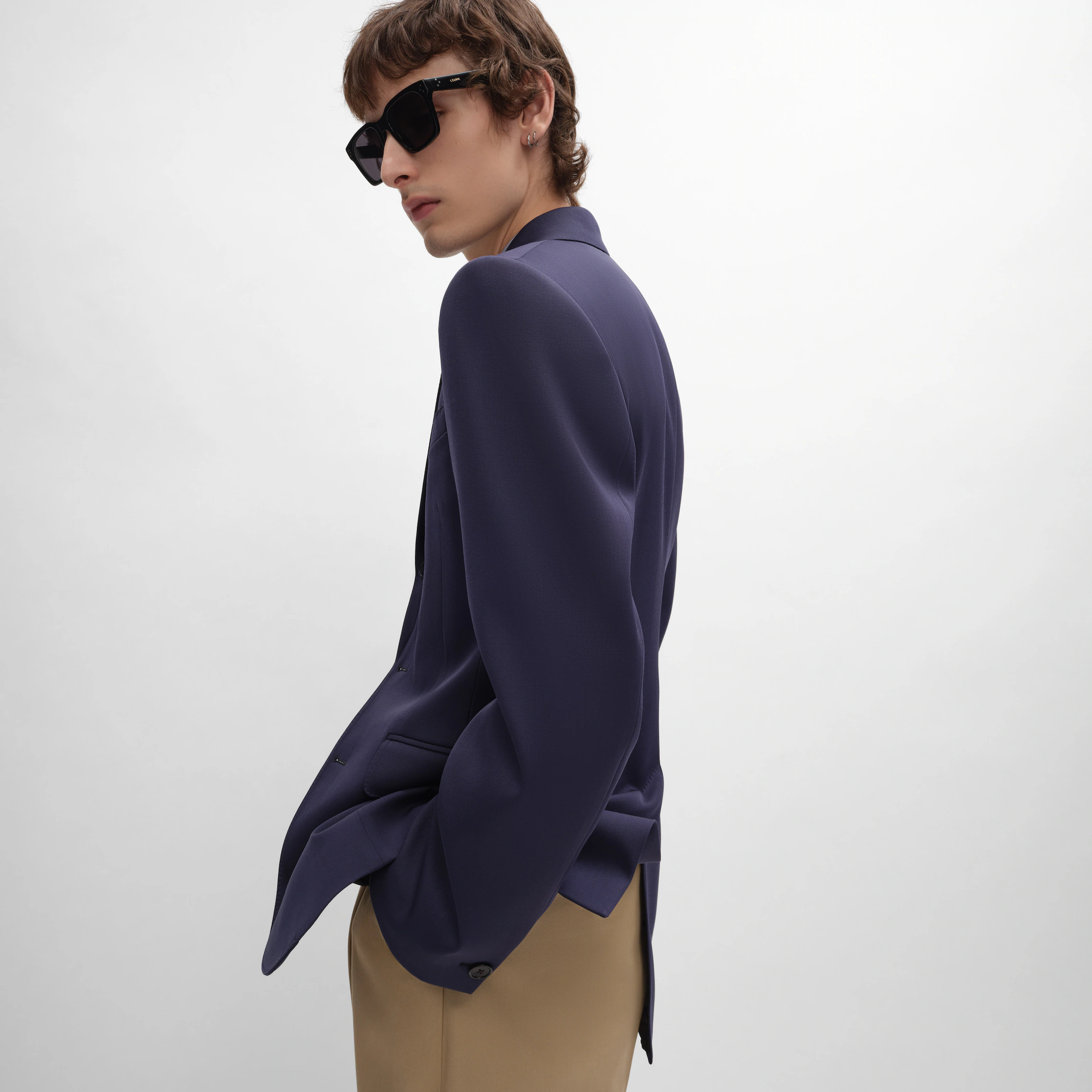 kronjacket IN GRAIN DE POUDRE WOL