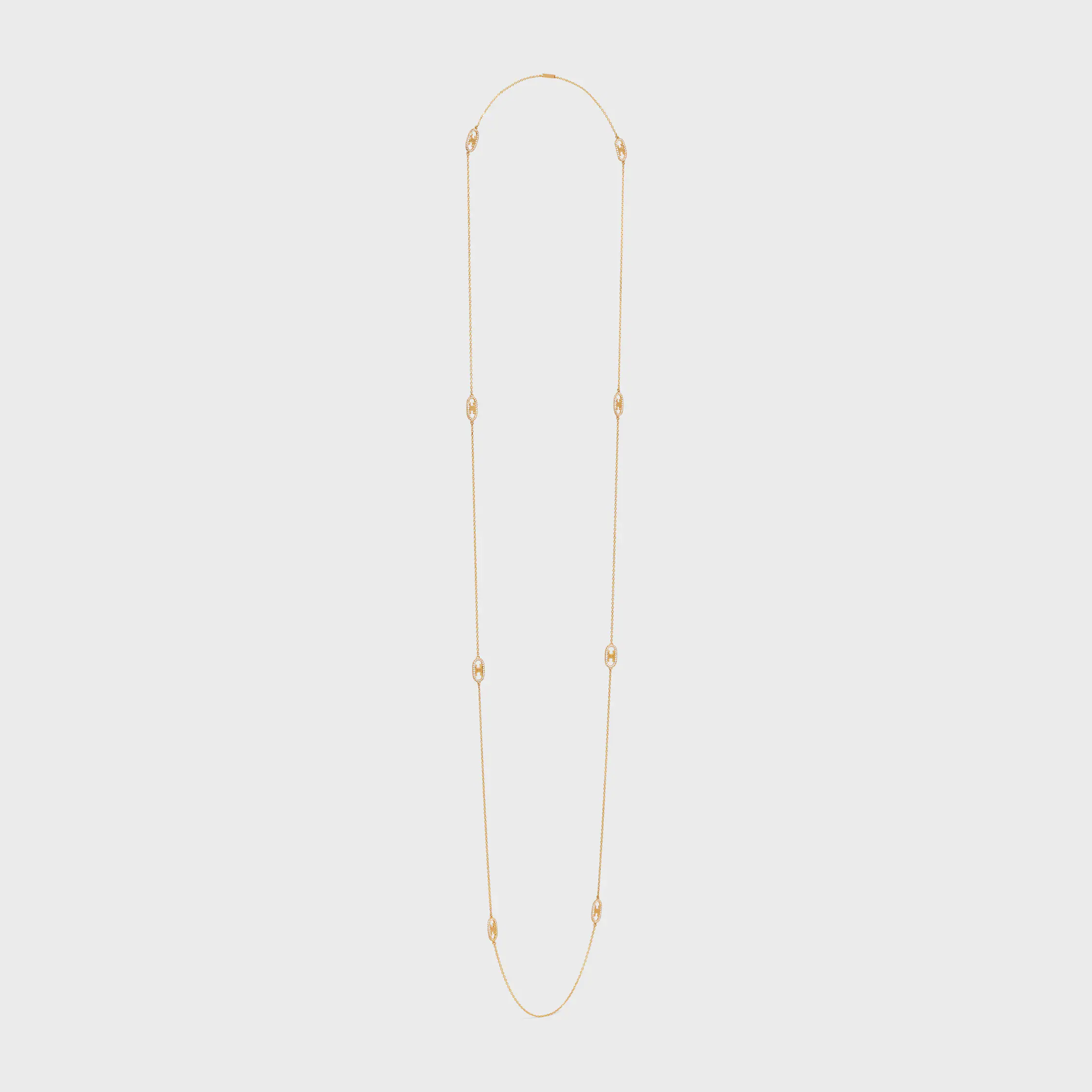 Maillon Triomphe halsband i guld och diamanter