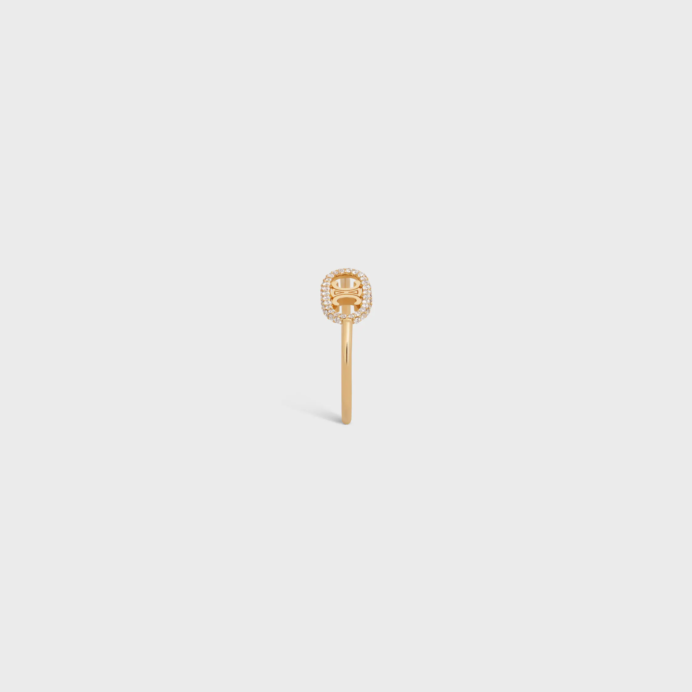 Maillon Triomphe-ring i guld och diamanter