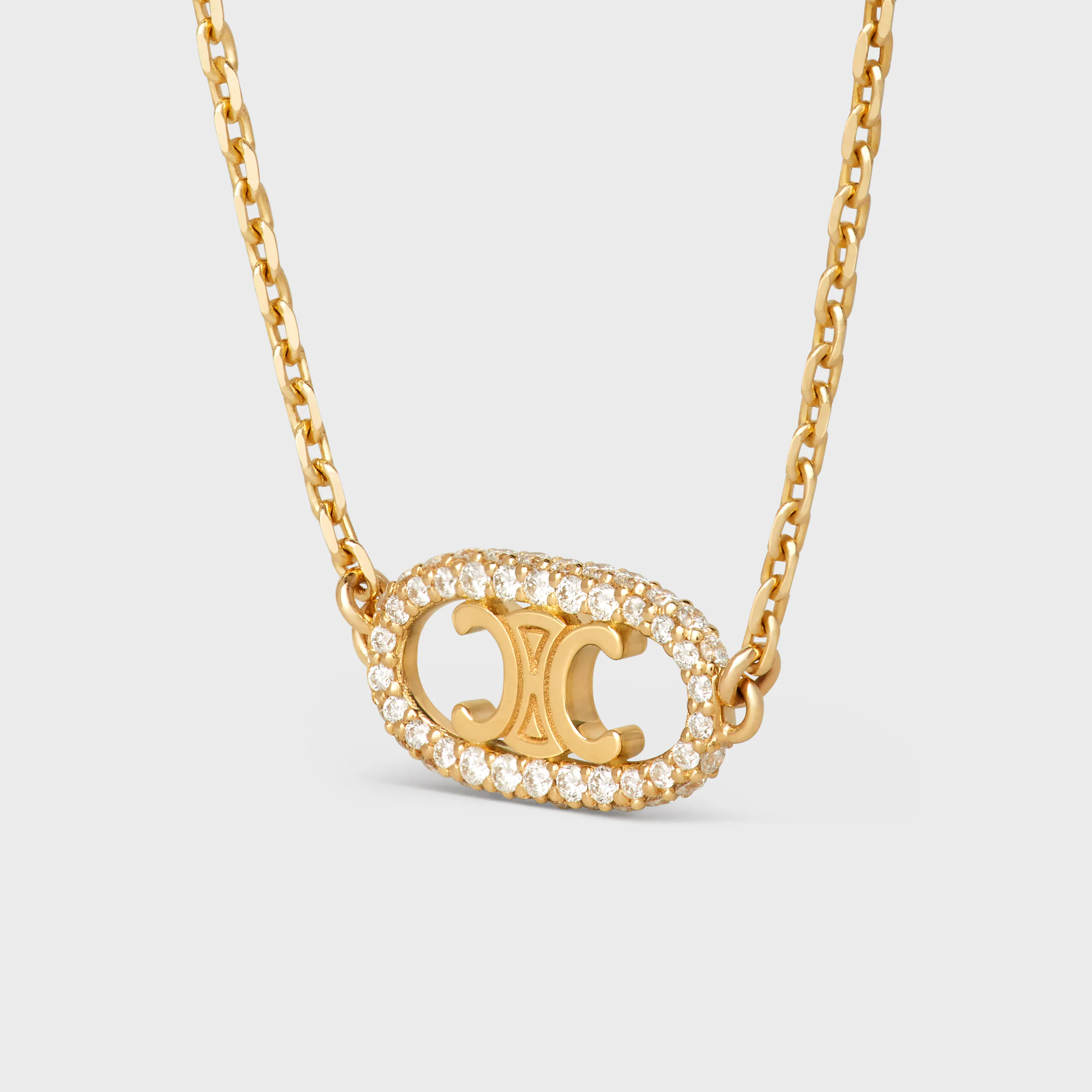 Maillon Triomphe-armband i guld och diamanter