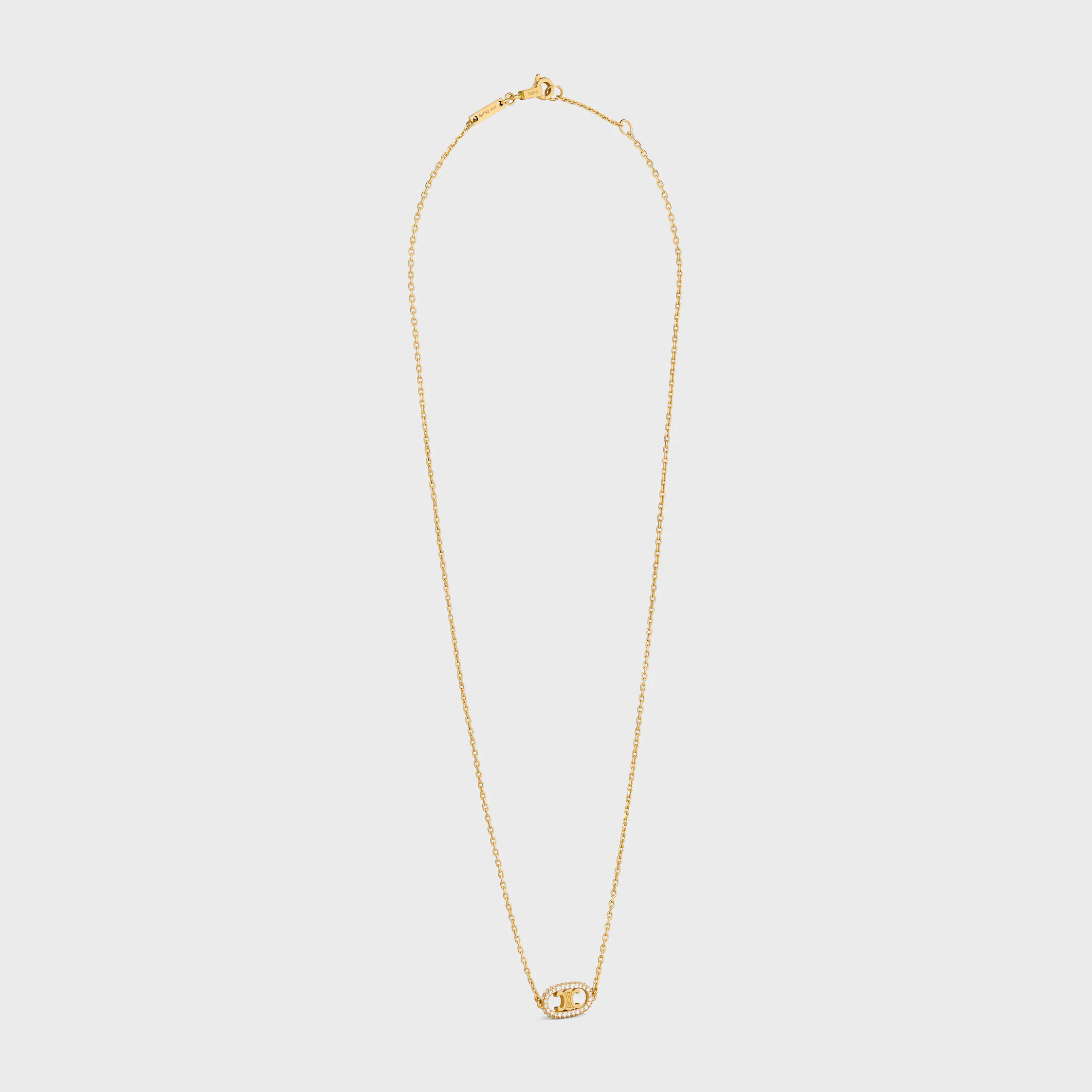 Maillon Triomphe-halsband i guld och diamanter