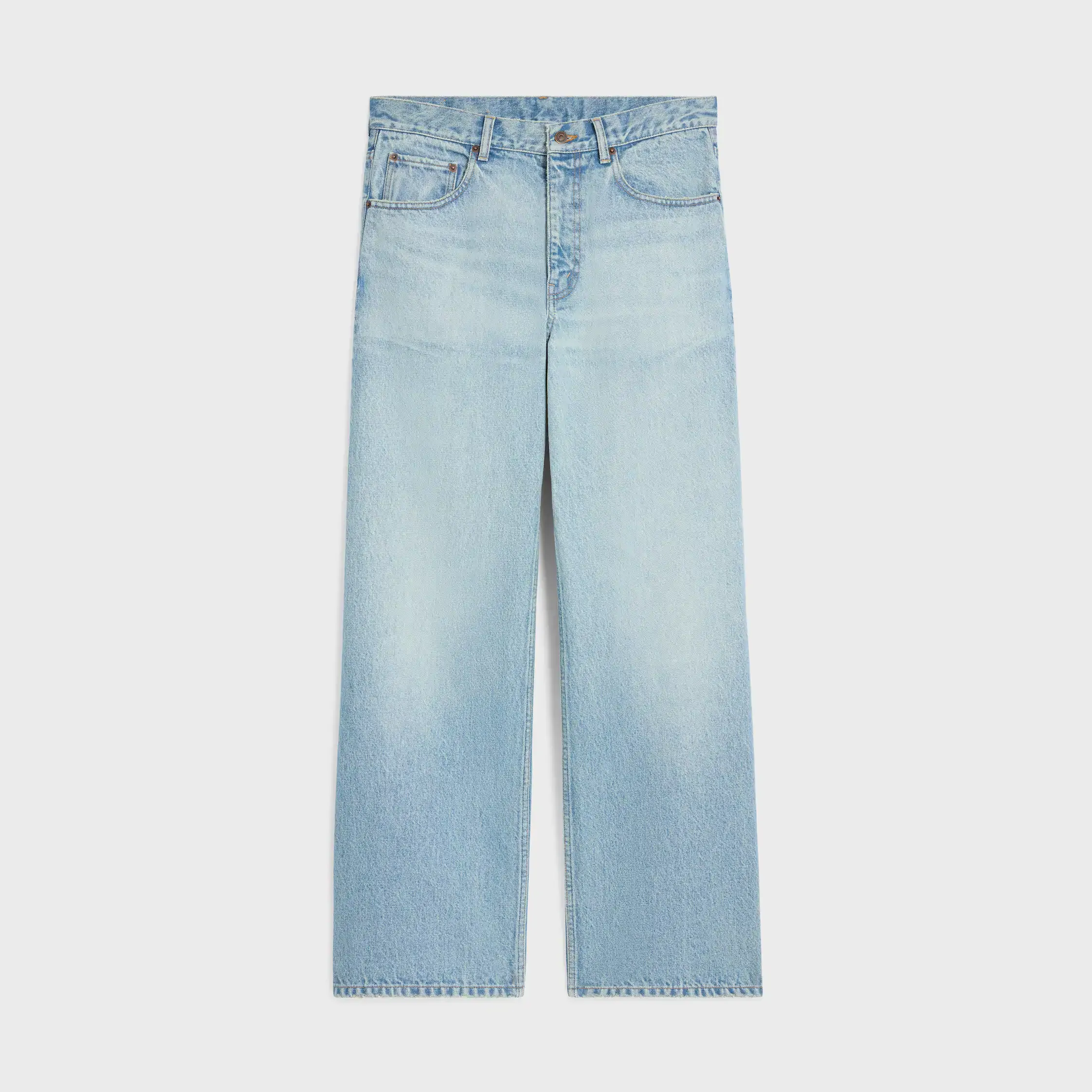 max jeans i guldharmoni tvättade denim