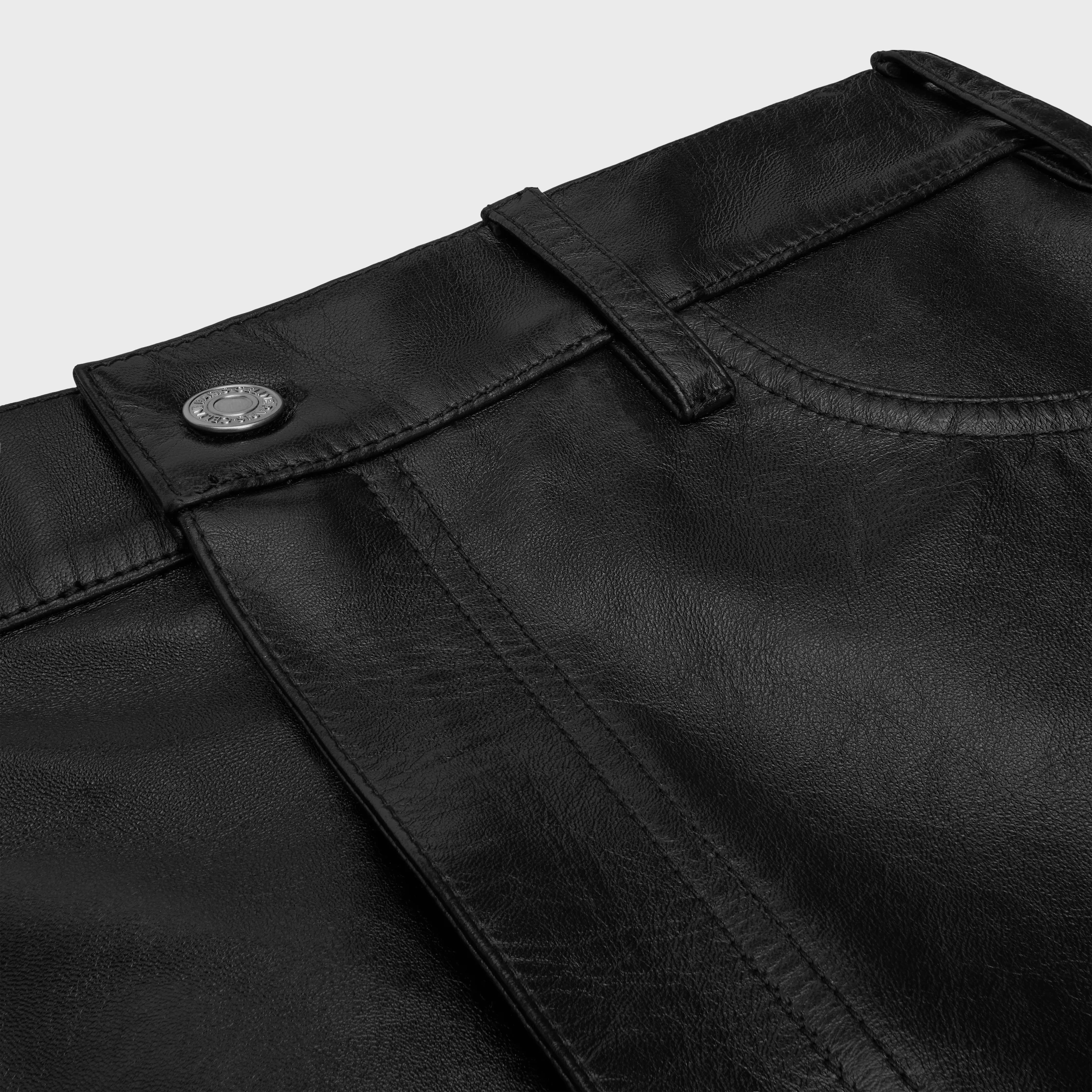 raka jeans i mjuk lambskin