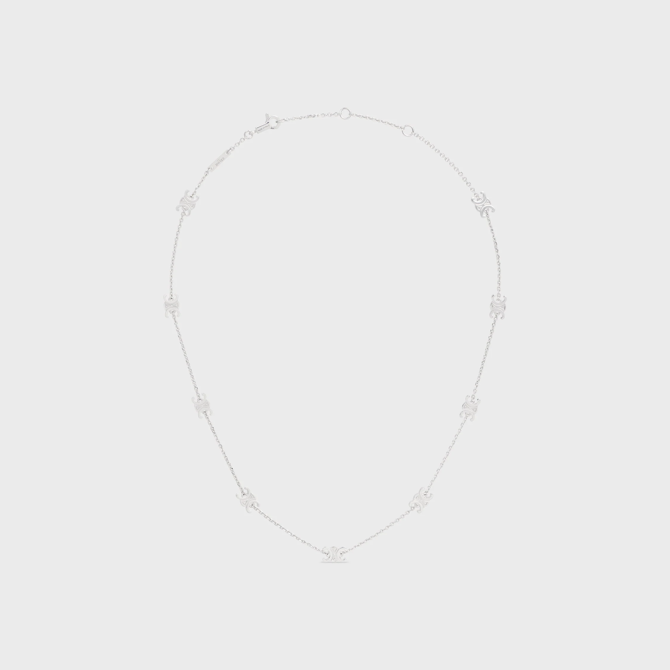 Triomphe Mini Triomphe-halsband i blankt brons med rhodierad yta