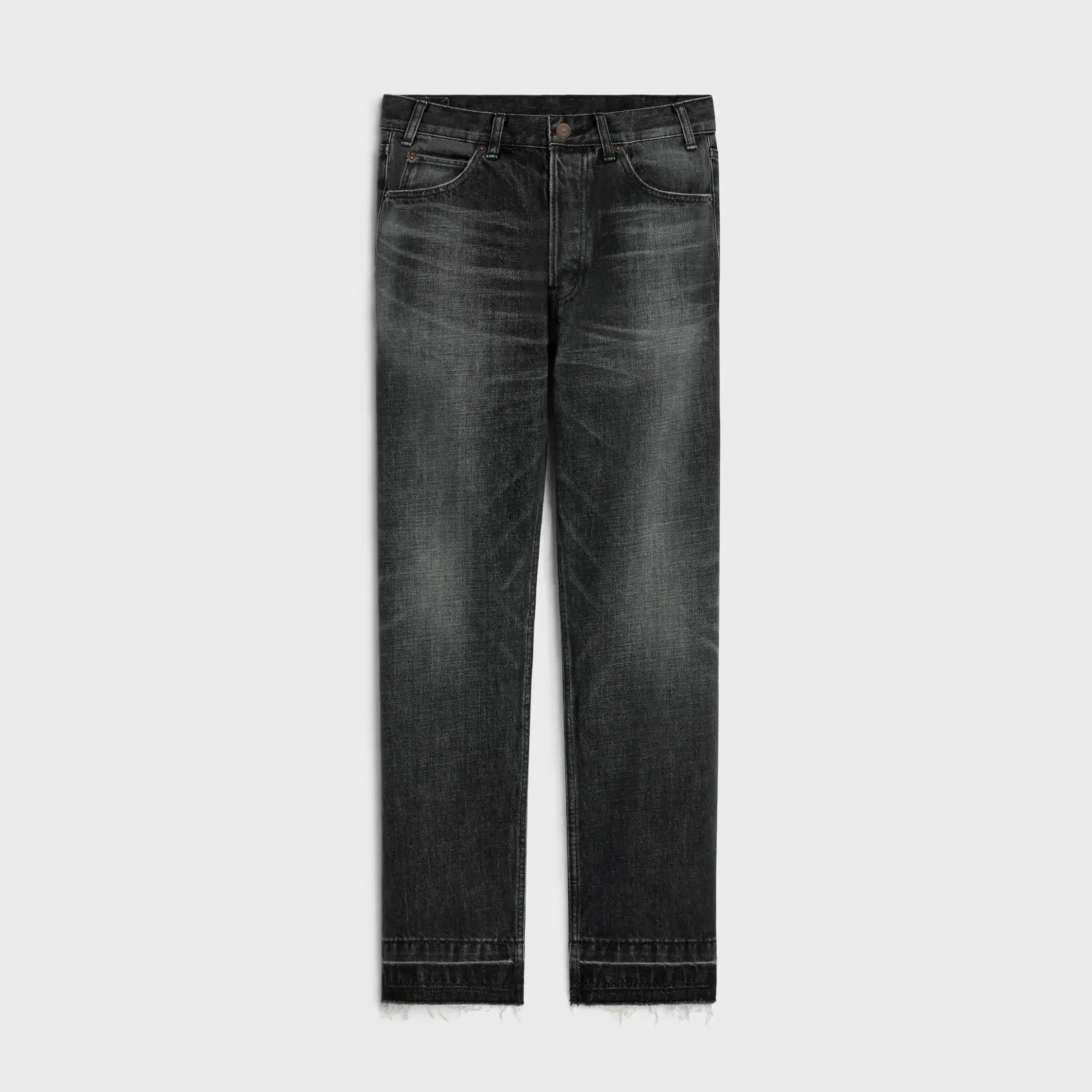 wesley jeans i svart isvåg tvättad denim