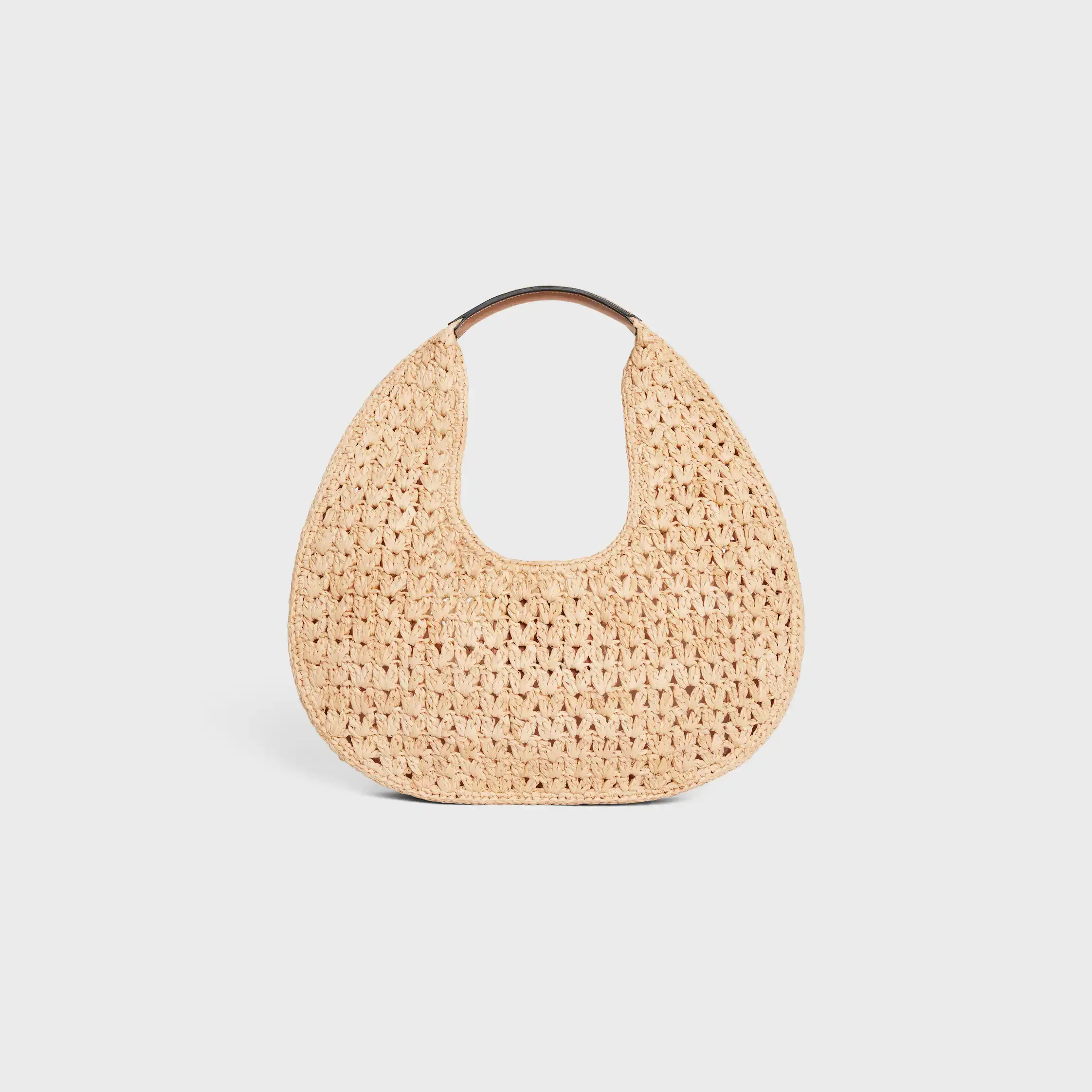 celine classic panier HOBO BAG I raffia och kalvskinn