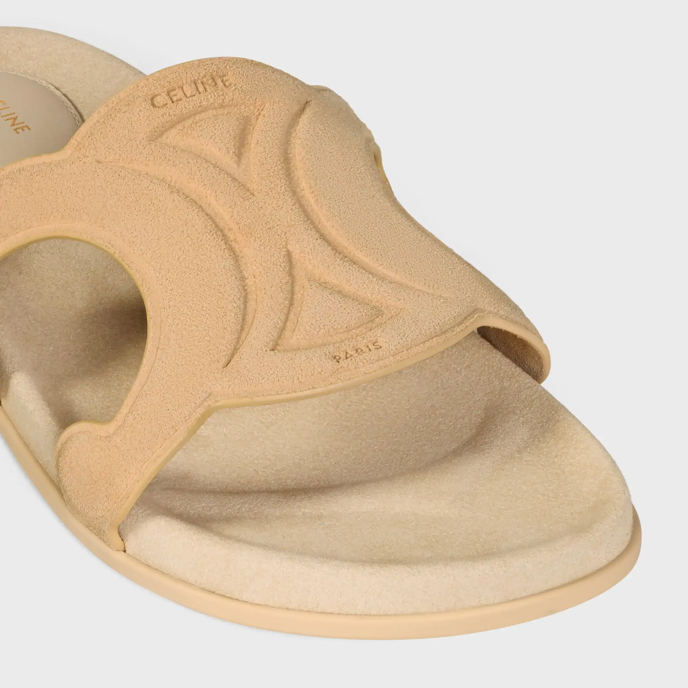 TRIOMPHE SLIDE I SUEDE KALVSKIN