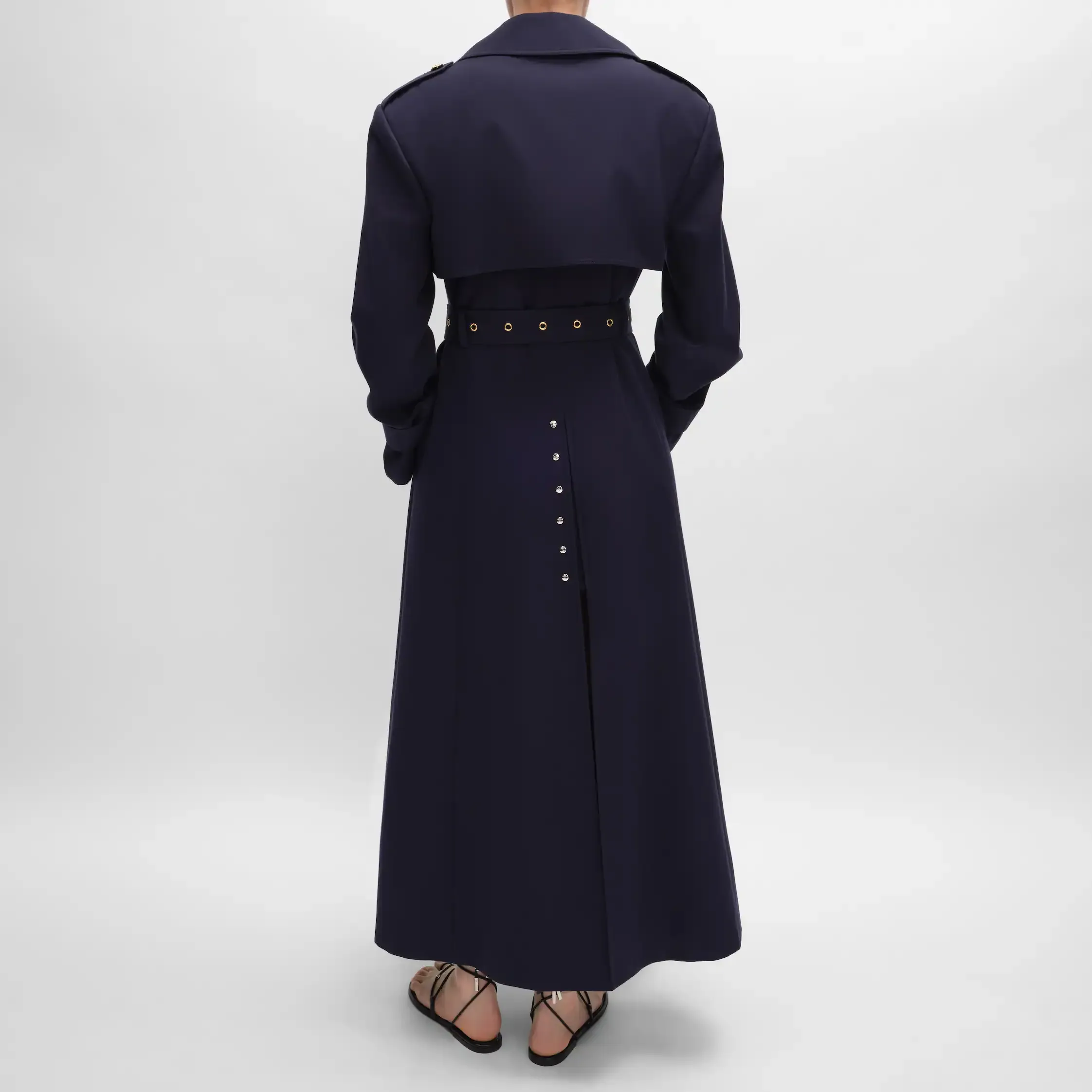 tux-trenchcoat i bomull och ull gabardine