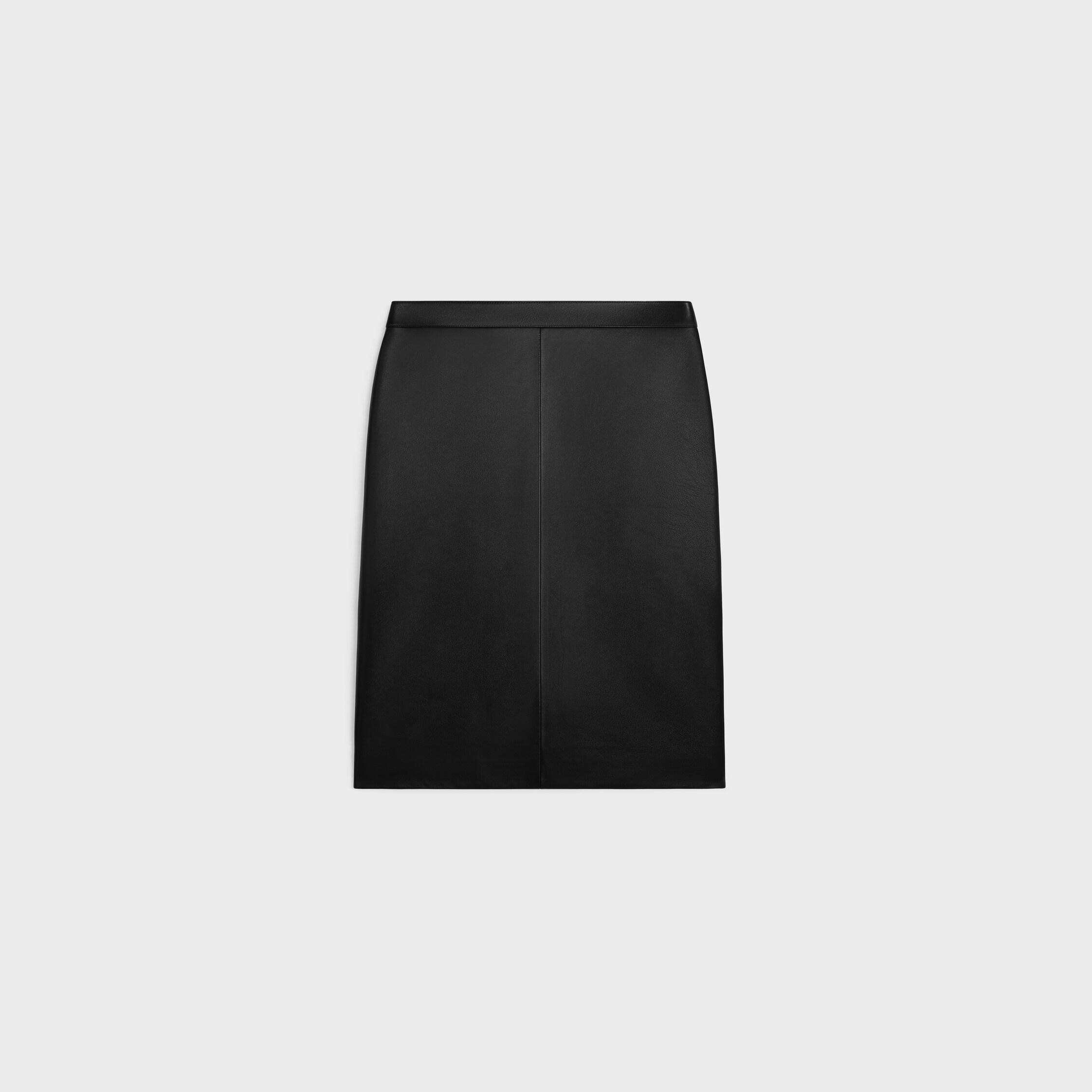 penselkjol i mjuk lambskin