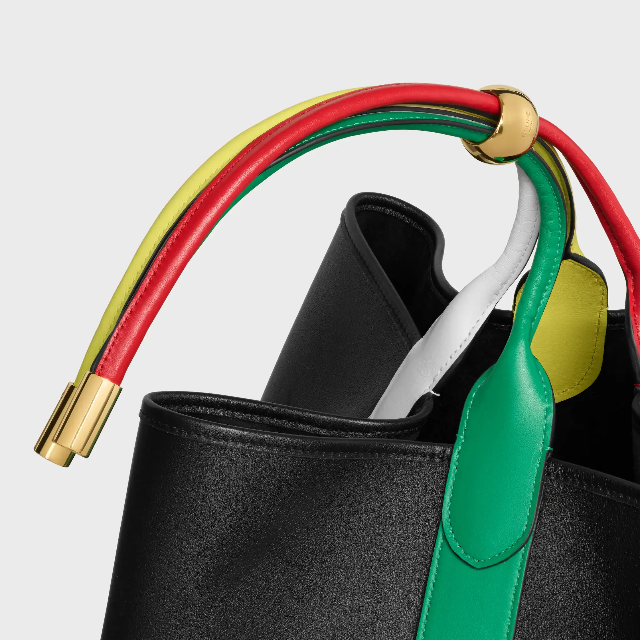 STOR DROP BUCKET-BAK I GLATT KALVSKIN