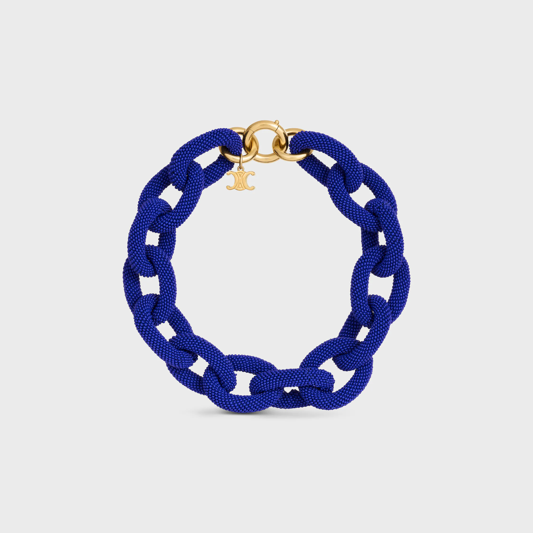 été Celine Links-halsband i klotar och blankt brons med gyllene beläggning