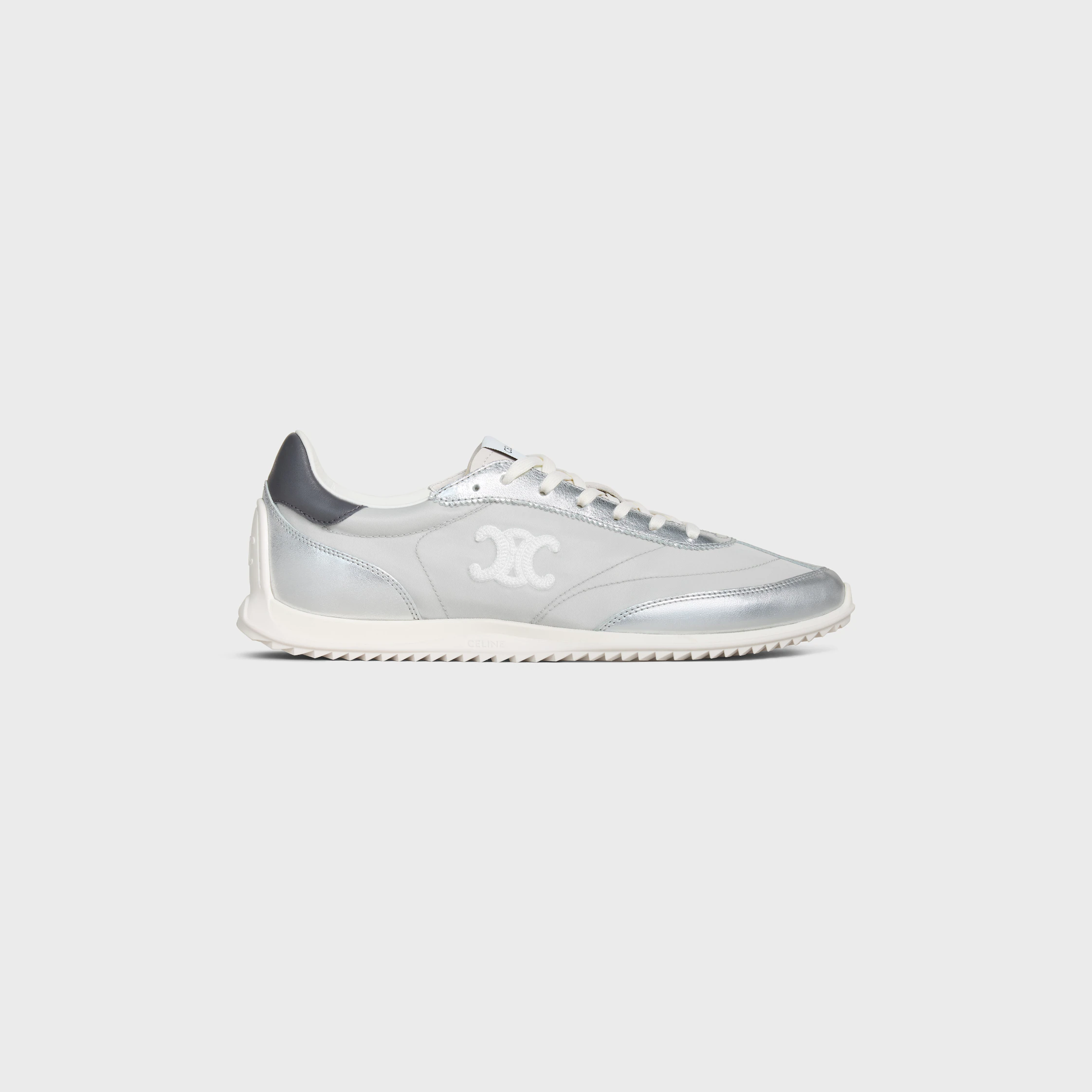 RACER-SNEAKER I NYLON, LAMINERAT KALFSLÄDER OCH KALFSLÄDER