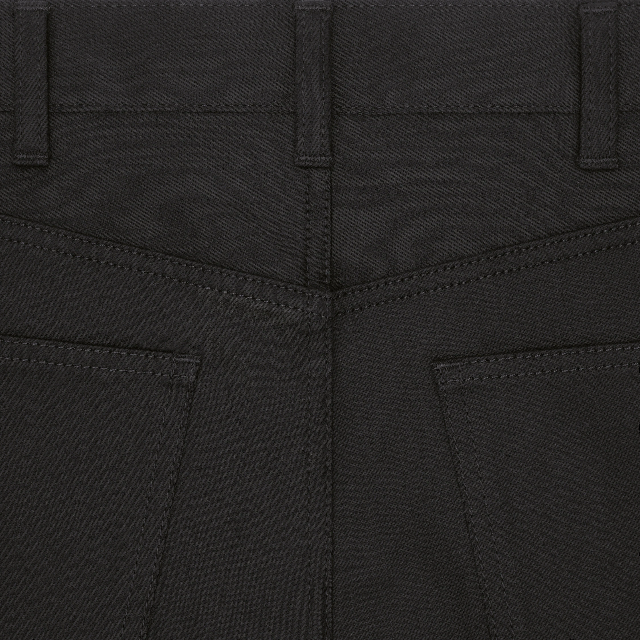 smalbyxor i vintage ren svart denim