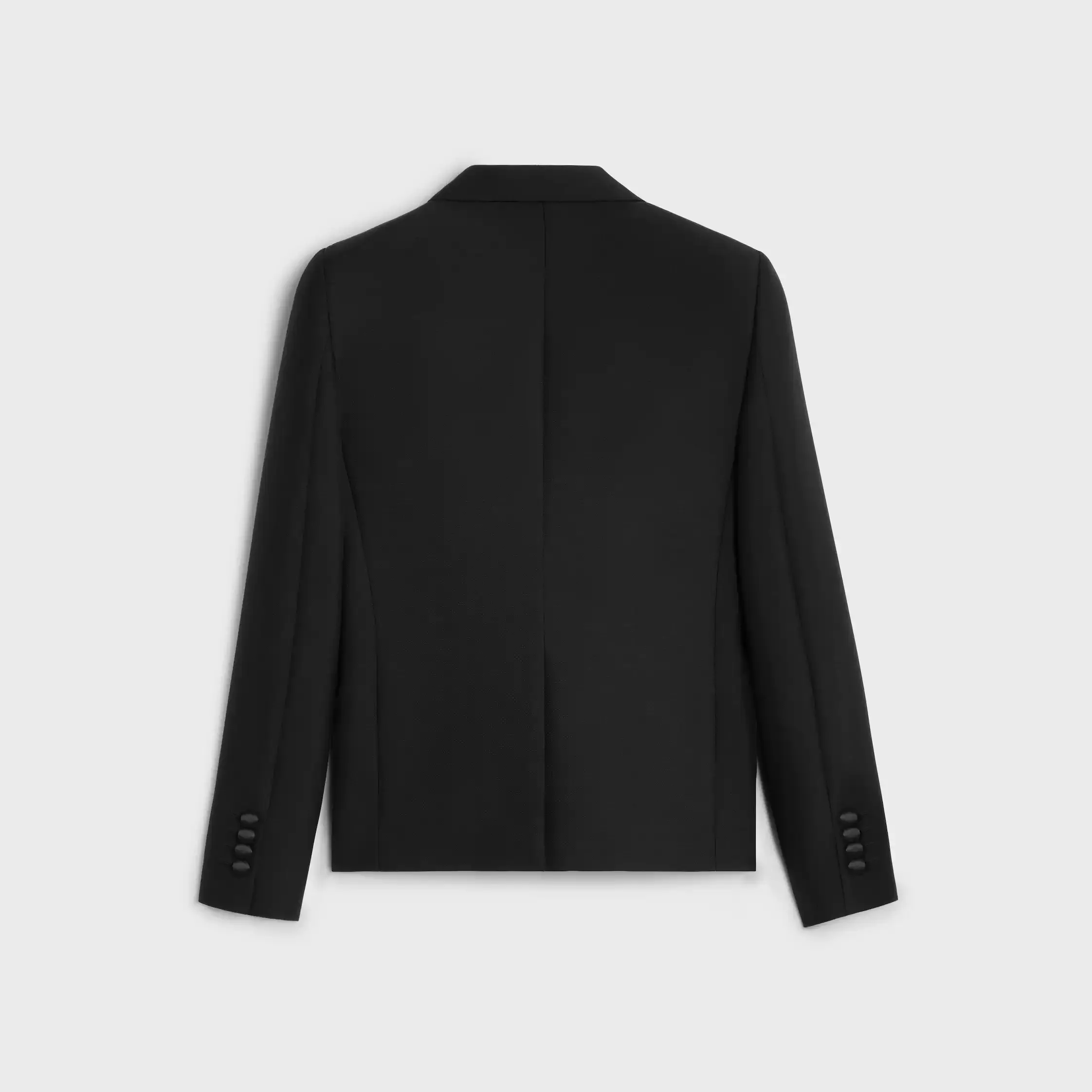 kort tuxedojacka i ull och mohair