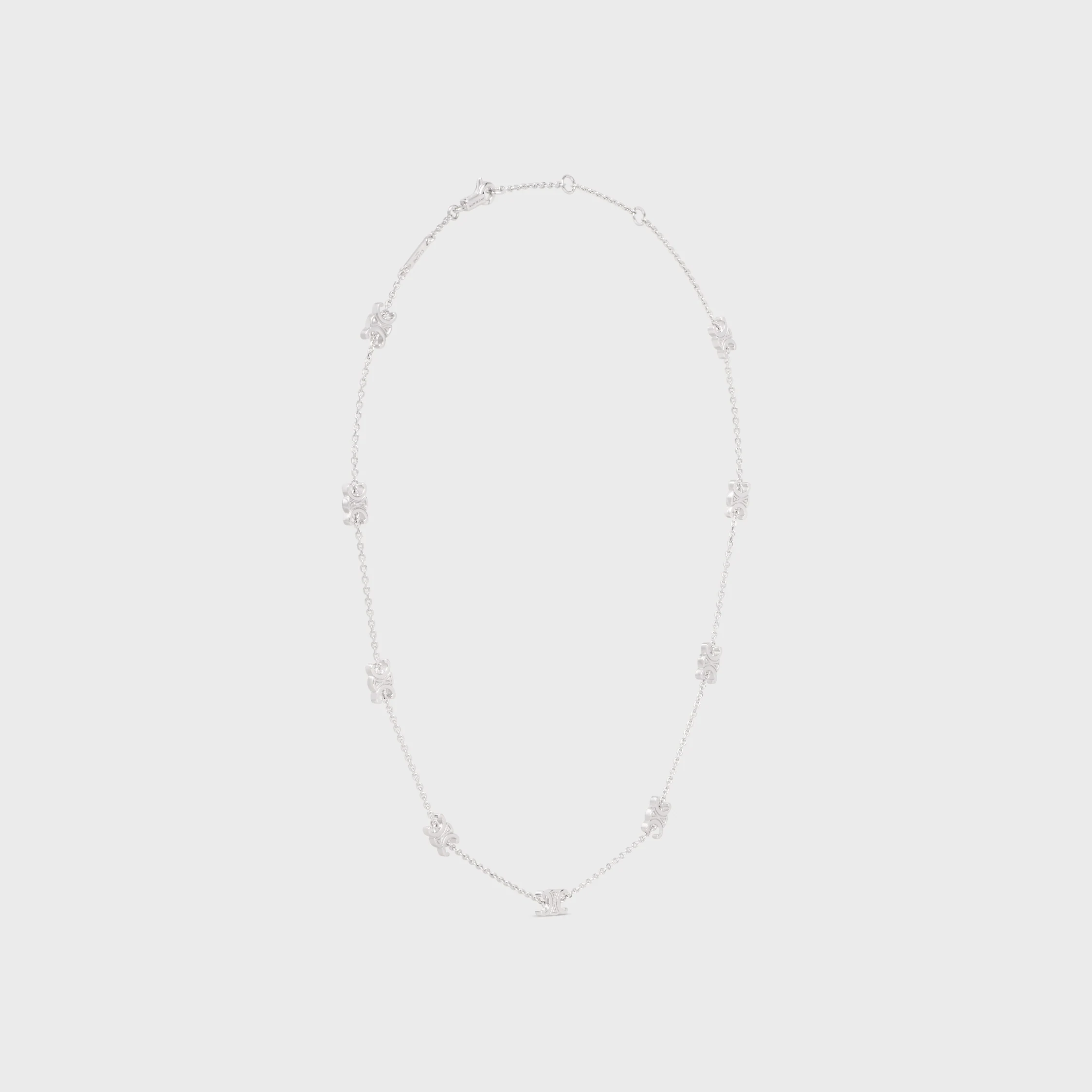 Triomphe Mini Triomphe-halsband i blankt brons med rhodierad yta
