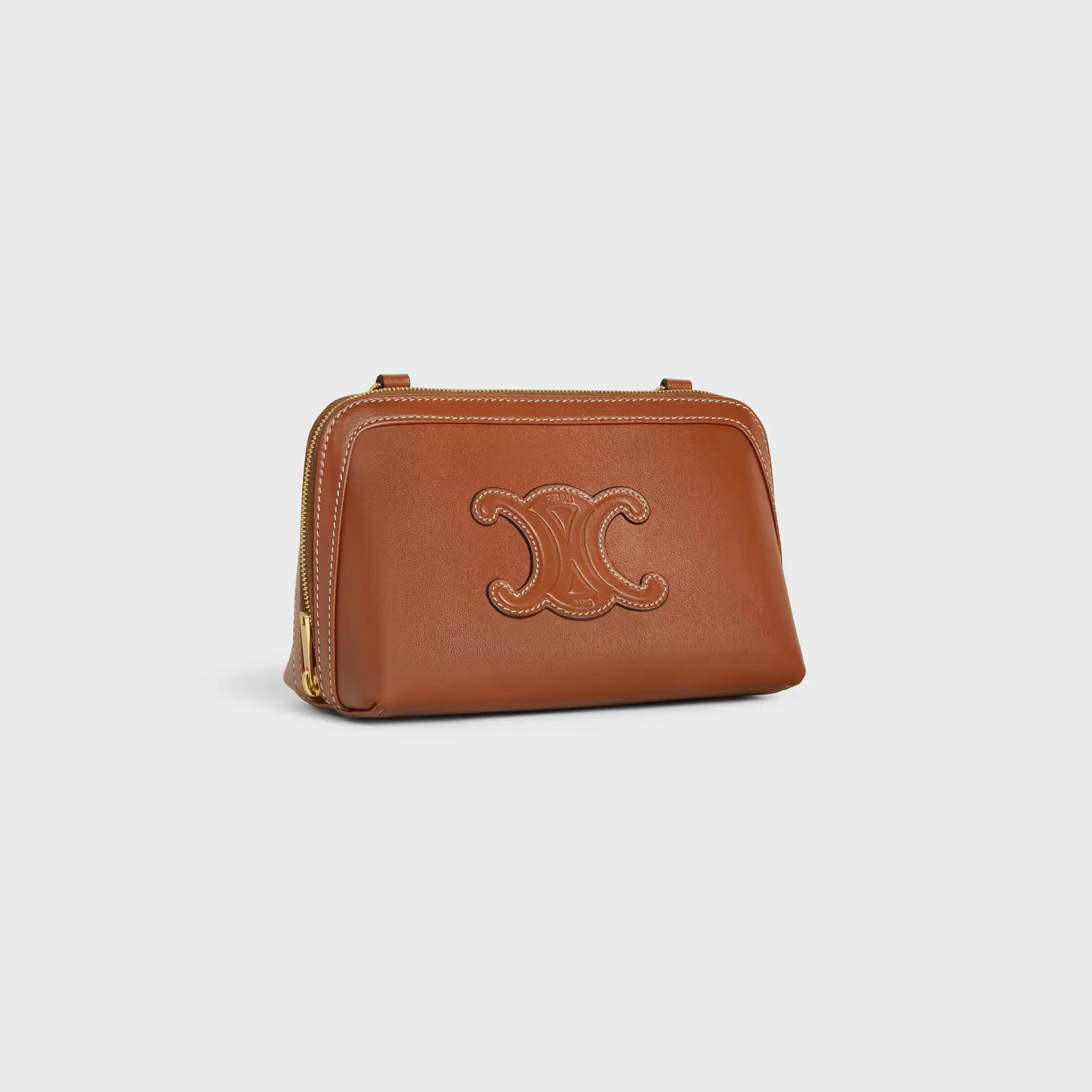 Clutch på kedja i slät kalvskinn