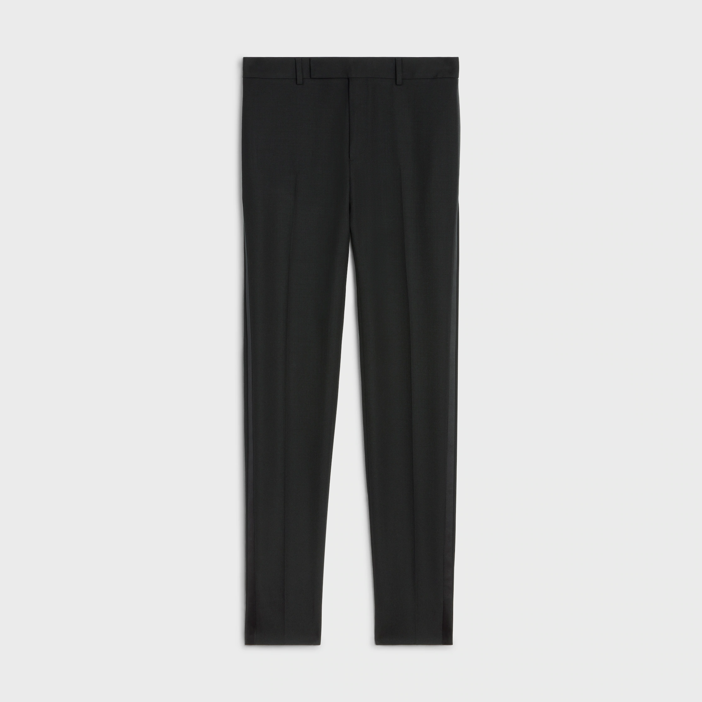 Klassisk tuxpanta i grått ull