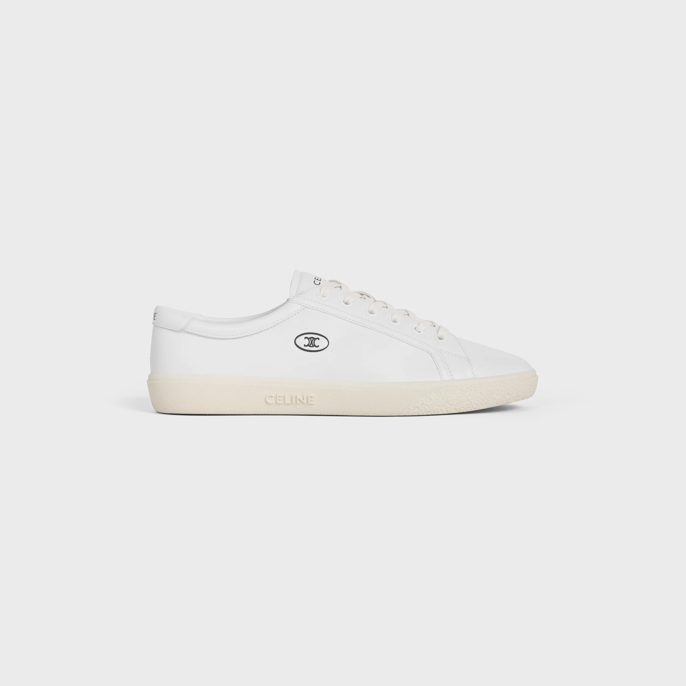 CELINE LOU LÅG LÄDDE SNEAKER MED TRIOMPHE I LAMSKIN