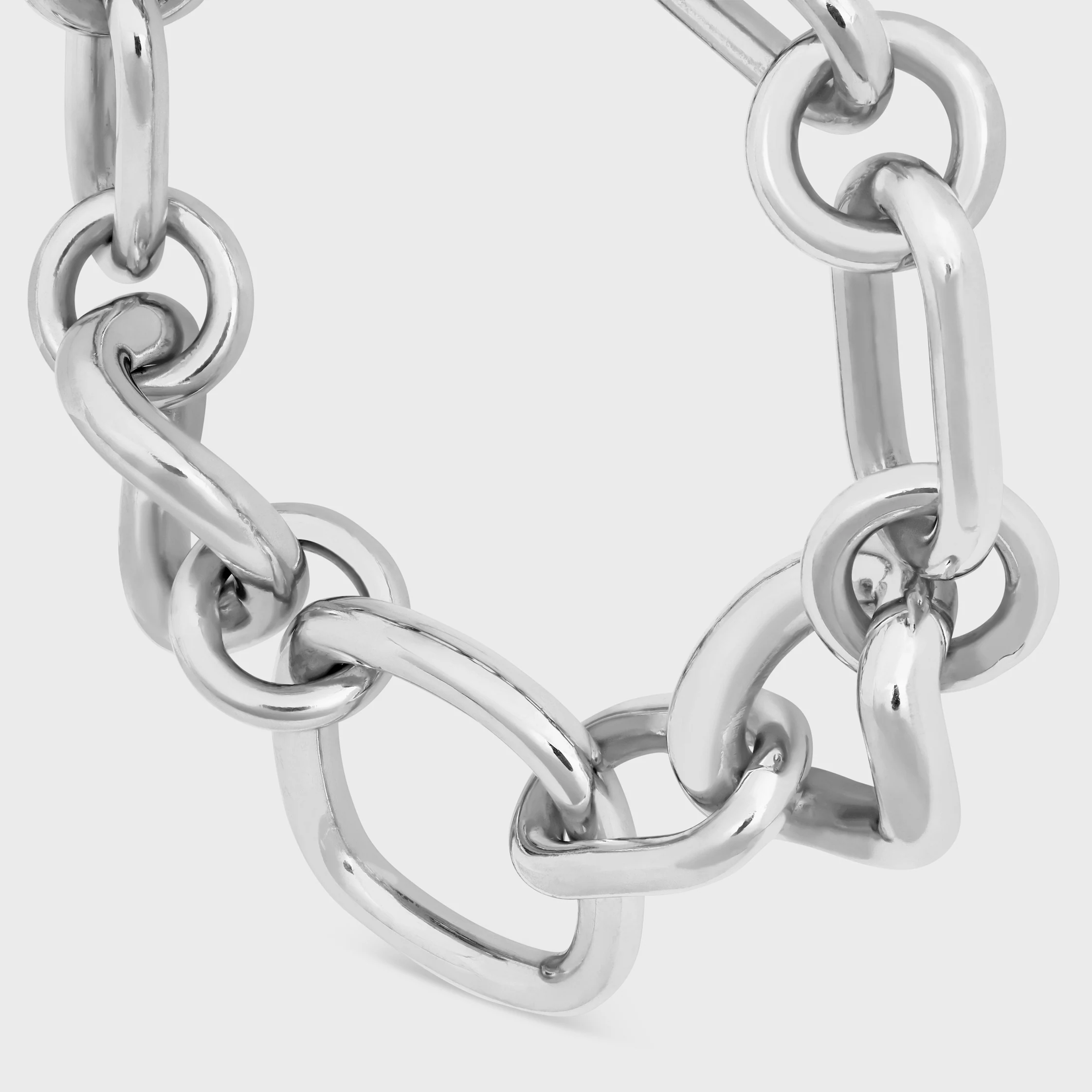 CHARMS MODERN TUNN GOURMETTE I BRONS MED RHODIUMSLAG